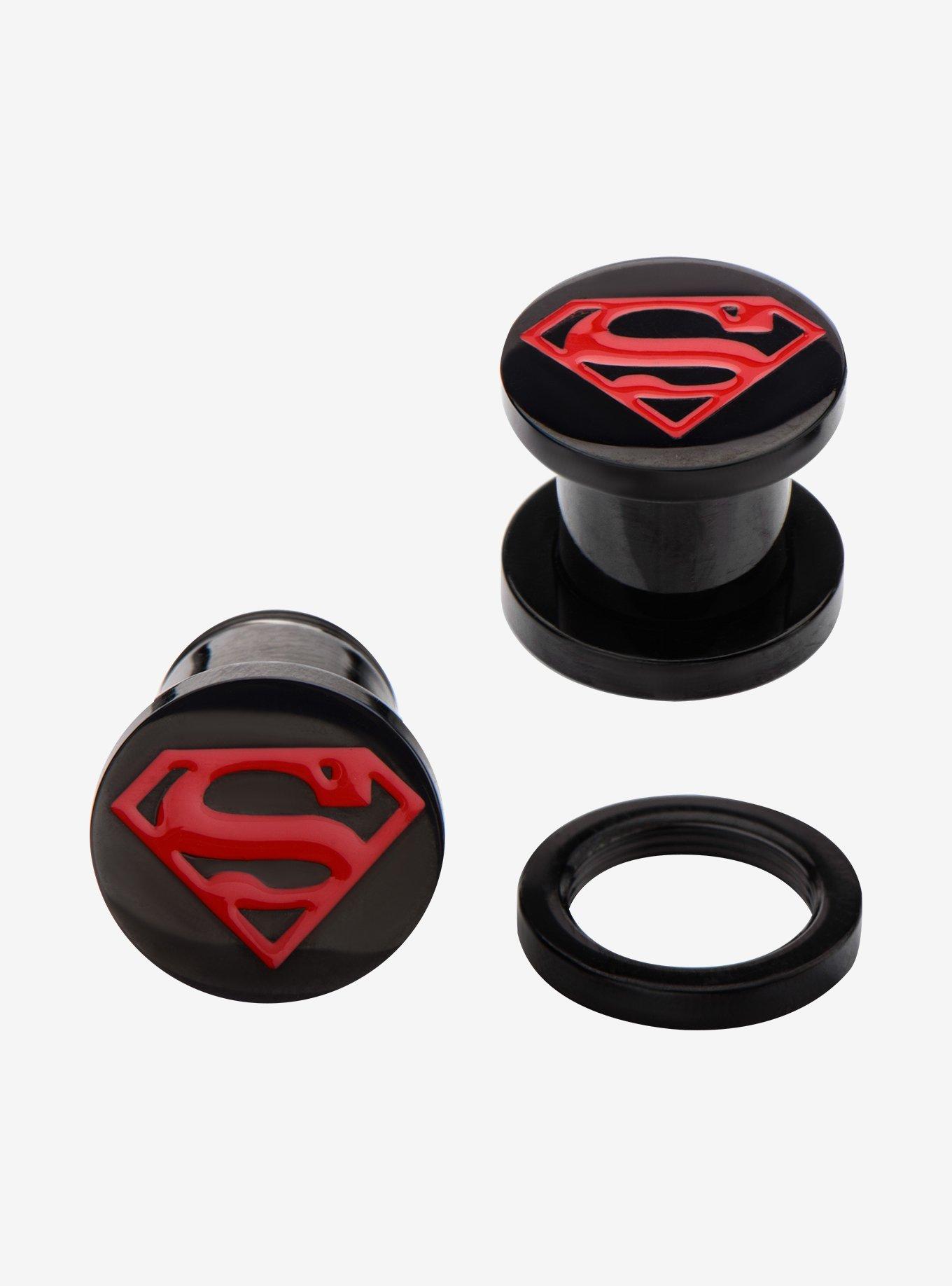 Steel Superman Logo Plug 2 Pack, , hi-res