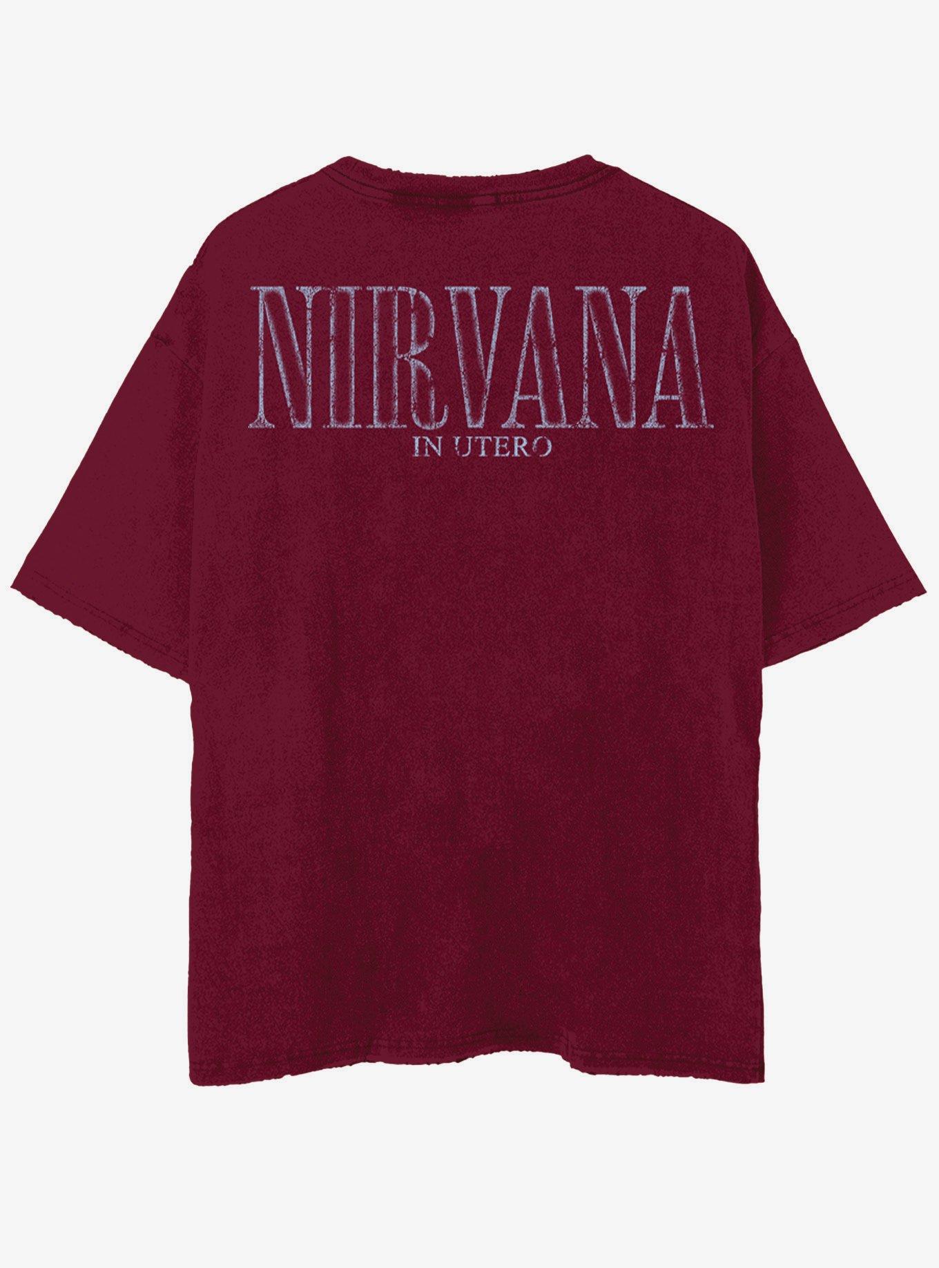 Nirvana In Utero Burgundy T-Shirt, , hi-res