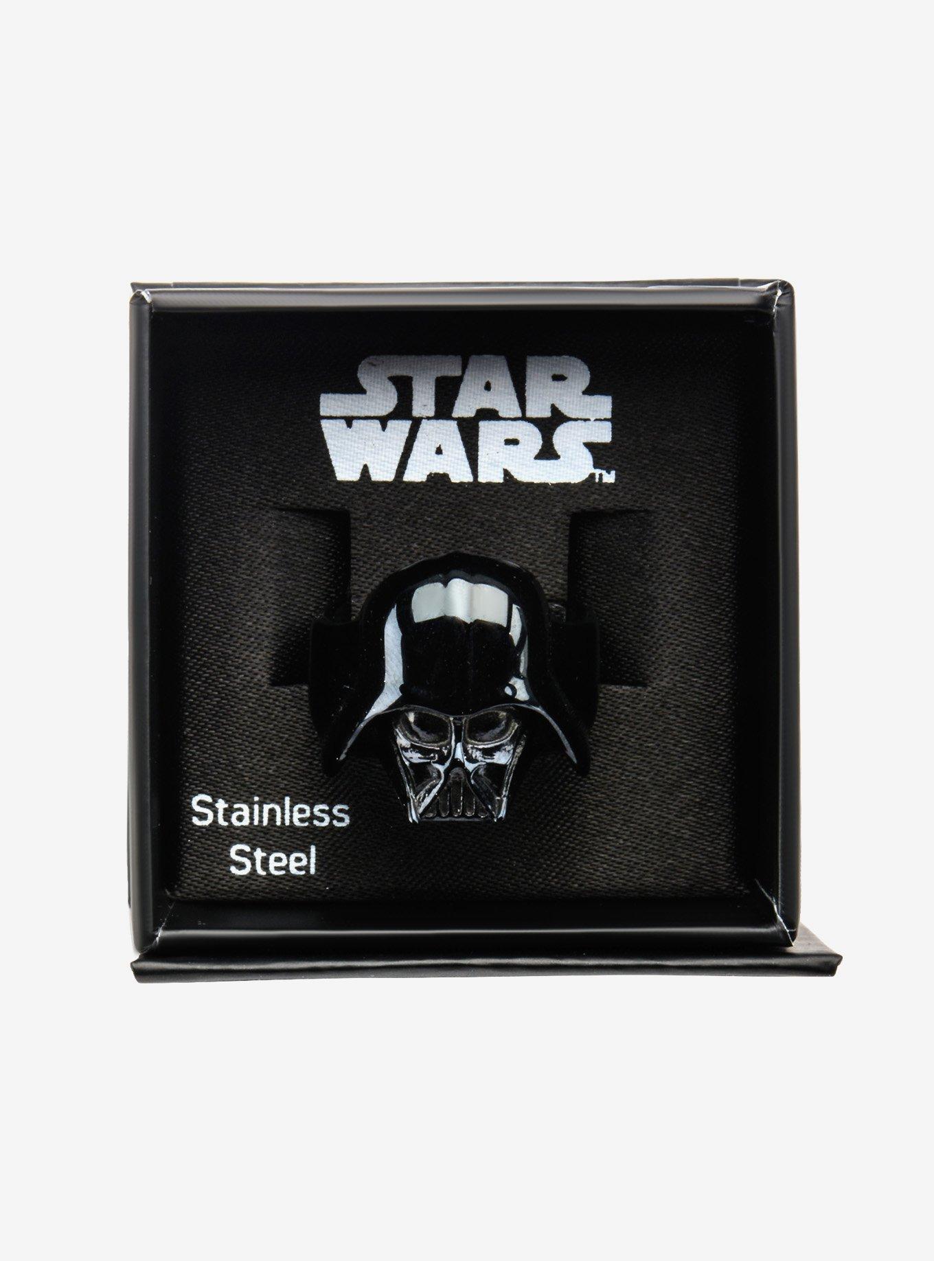 Star Wars Black Plated 3D Darth Vader Ring, , alternate
