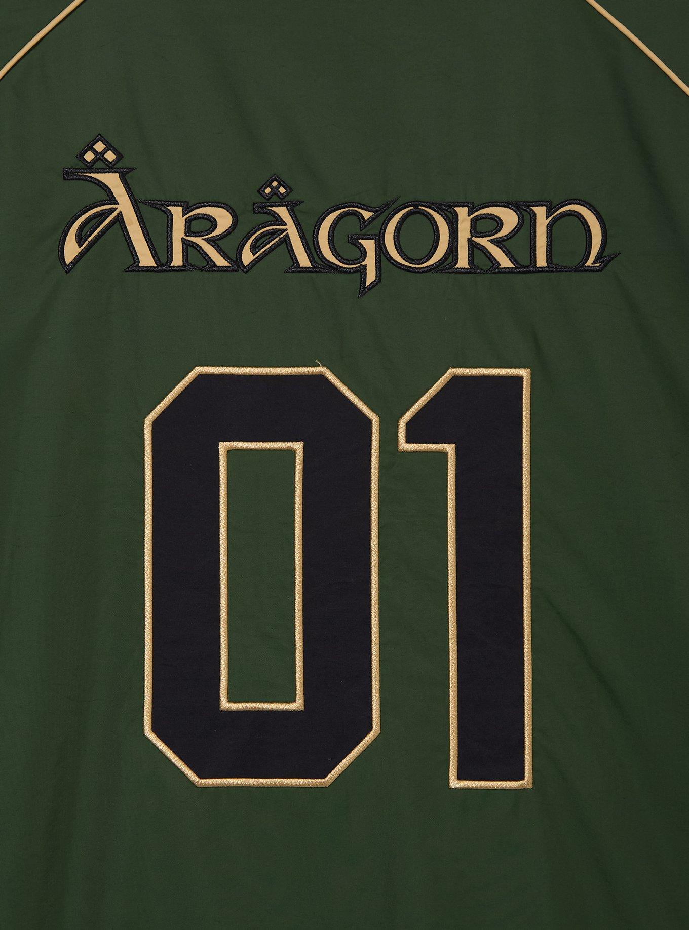 The Lord of the Rings Aragorn Athletic Windbreaker &mdash; BoxLunch Exclusive, GREEN, alternate
