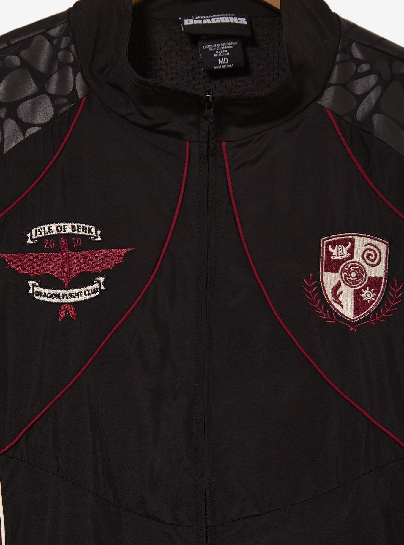 DreamWorks How To Train Your Dragon Toothless Soccer Windbreaker - BoxLunch Exclusive, BLACK, alternate