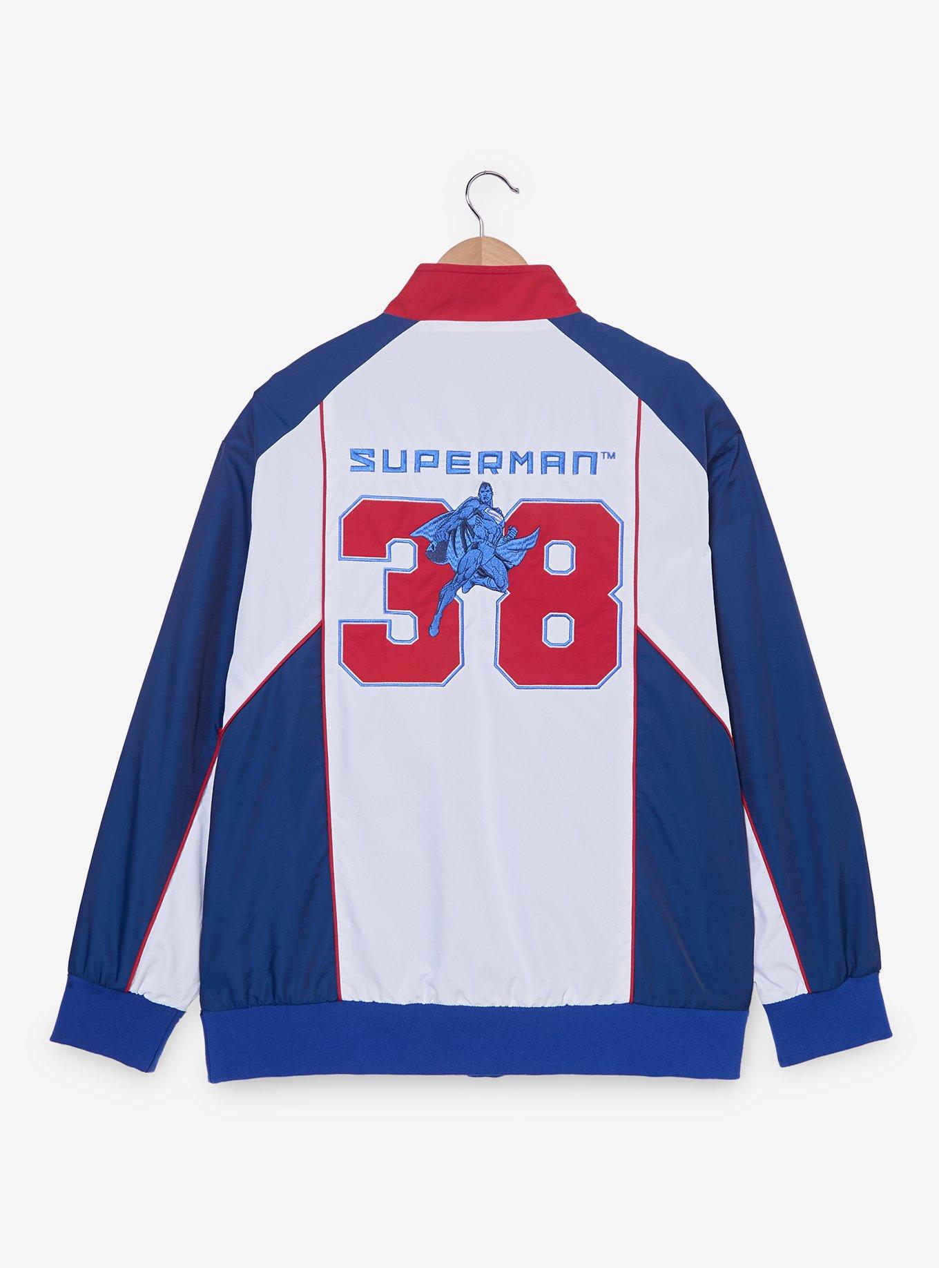 DC Comics Superman Athletic Windbreaker &mdash; BoxLunch Exclusive, , hi-res