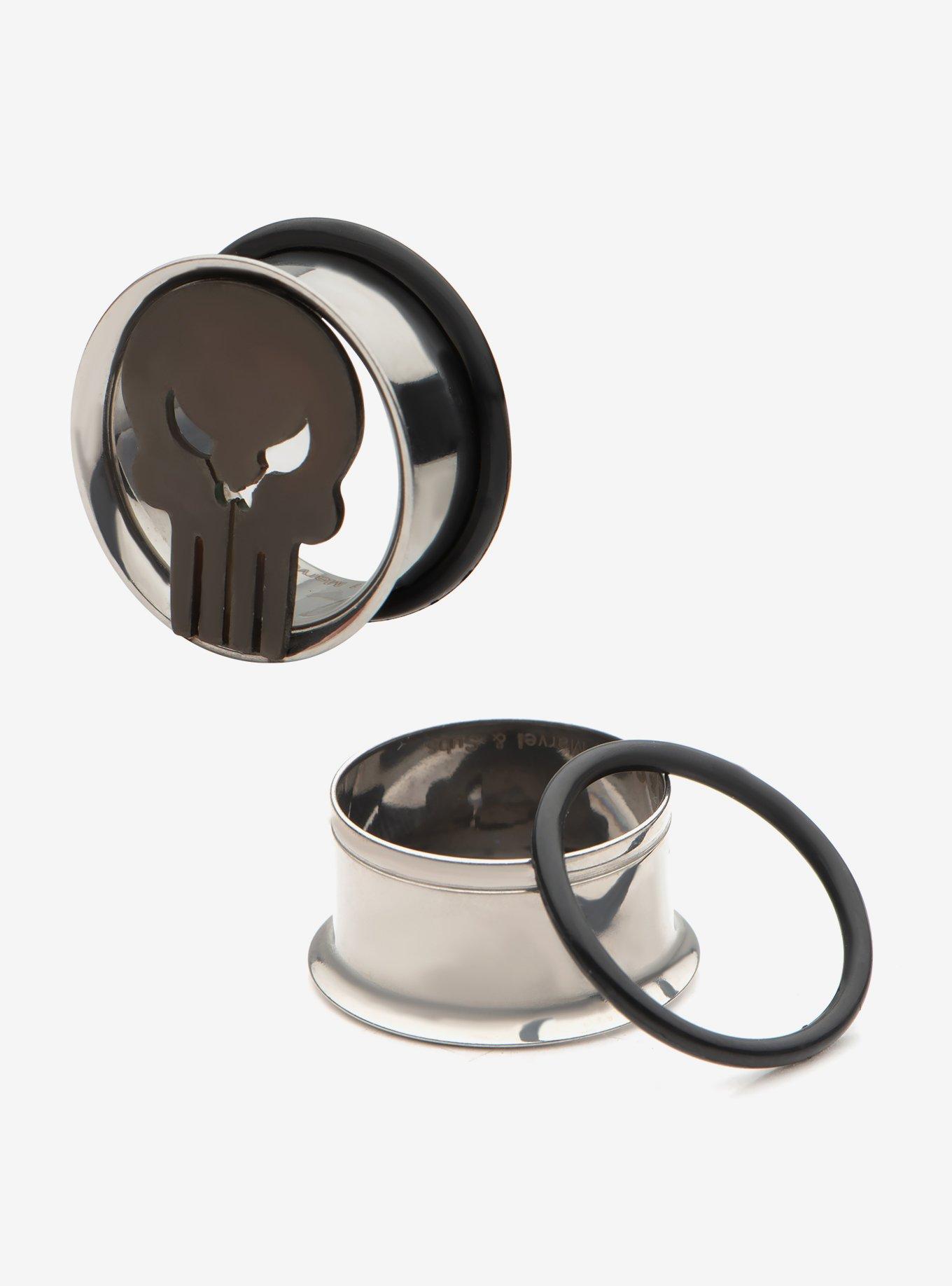Steel Marvel Punisher Tunnel Plug 2 Pack, , hi-res
