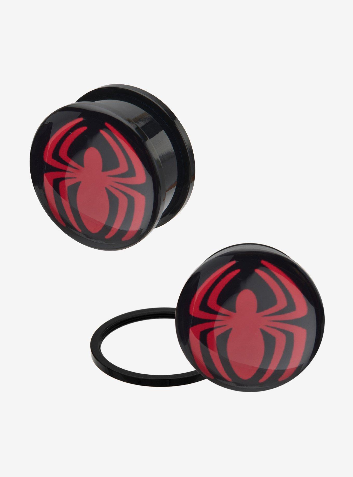 Steel Marvel Spider-Man Red Logo Plug 2 Pack, , hi-res