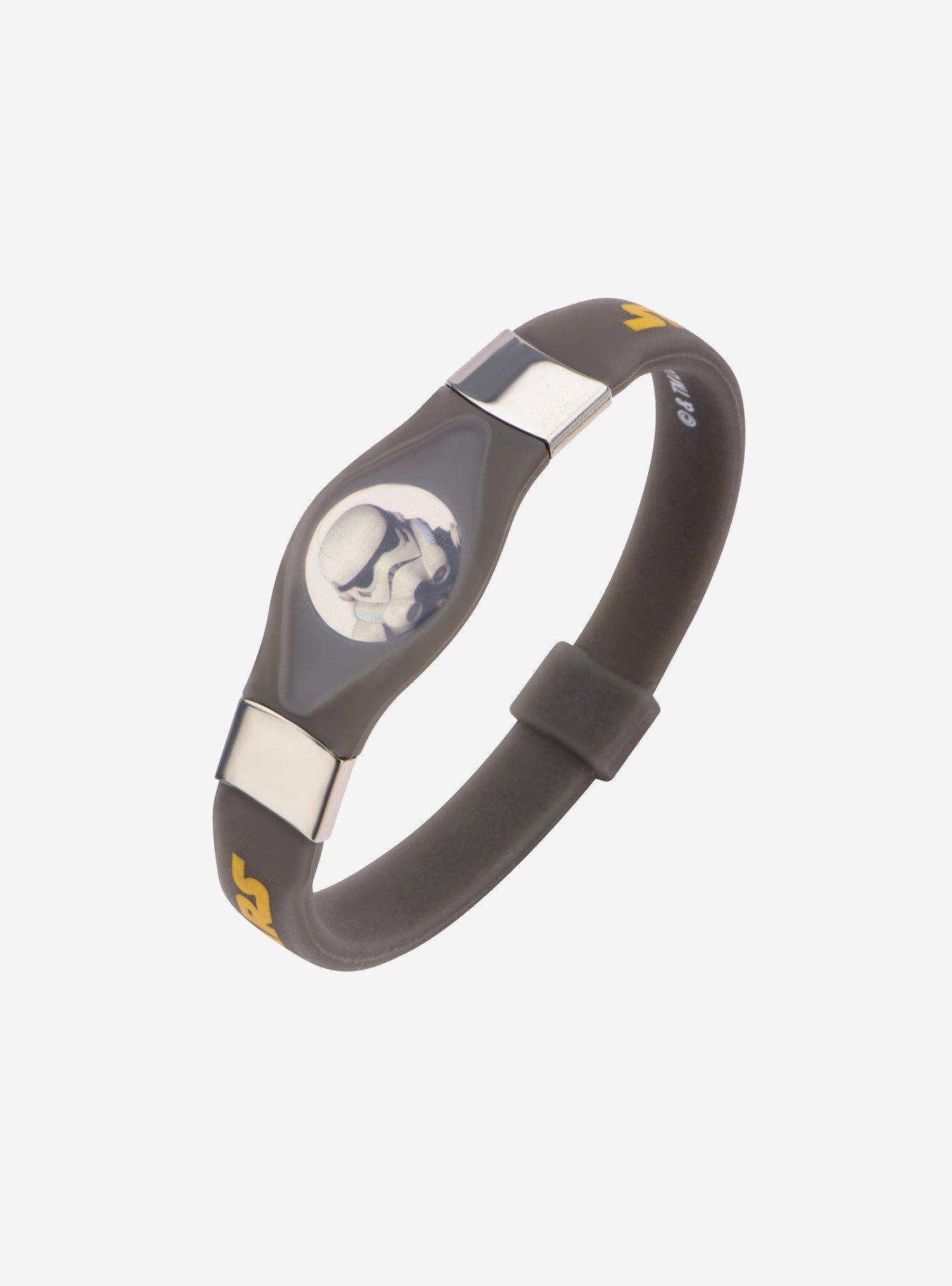 Star Wars Rebels Stormtrooper Kids Black Silicone Glow Bracelet, , hi-res
