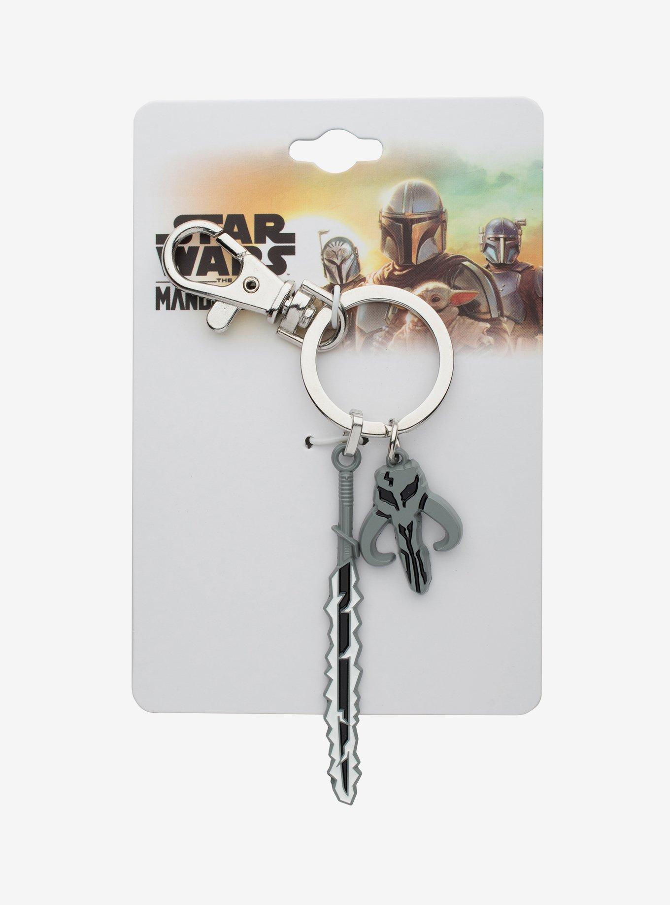 Star Wars Dark Saber Mando Charm Keychain, , alternate