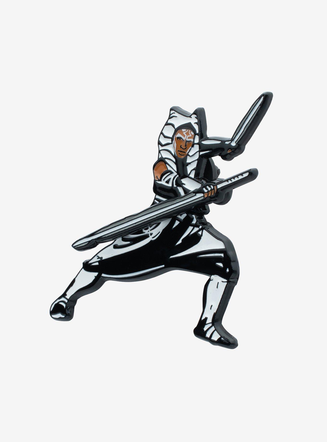 Star Wars Ahsoka Spinning Lightsaber Pin, , hi-res