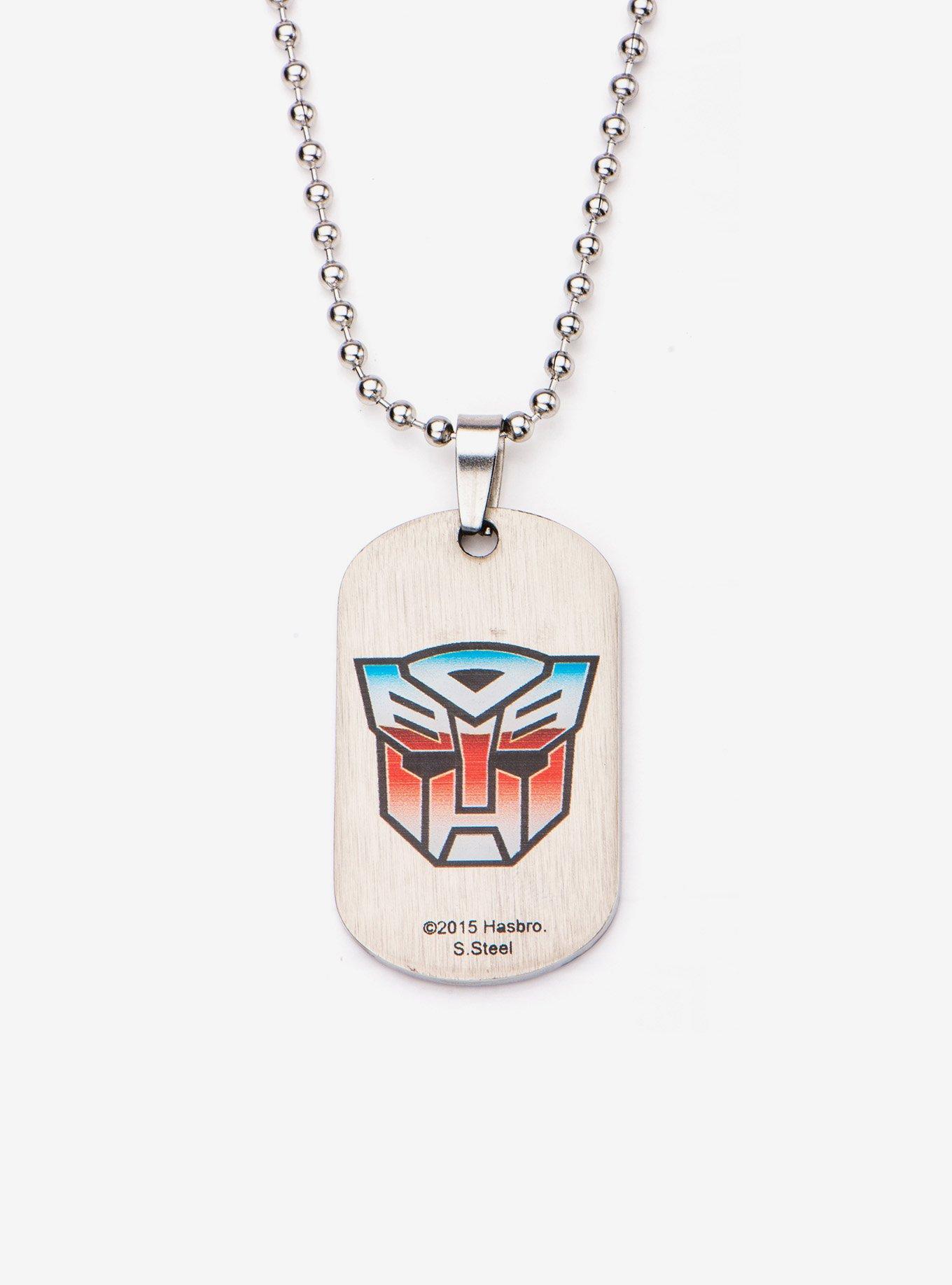 Transformers Robot Car Dog Tag Pendant Necklace, , alternate