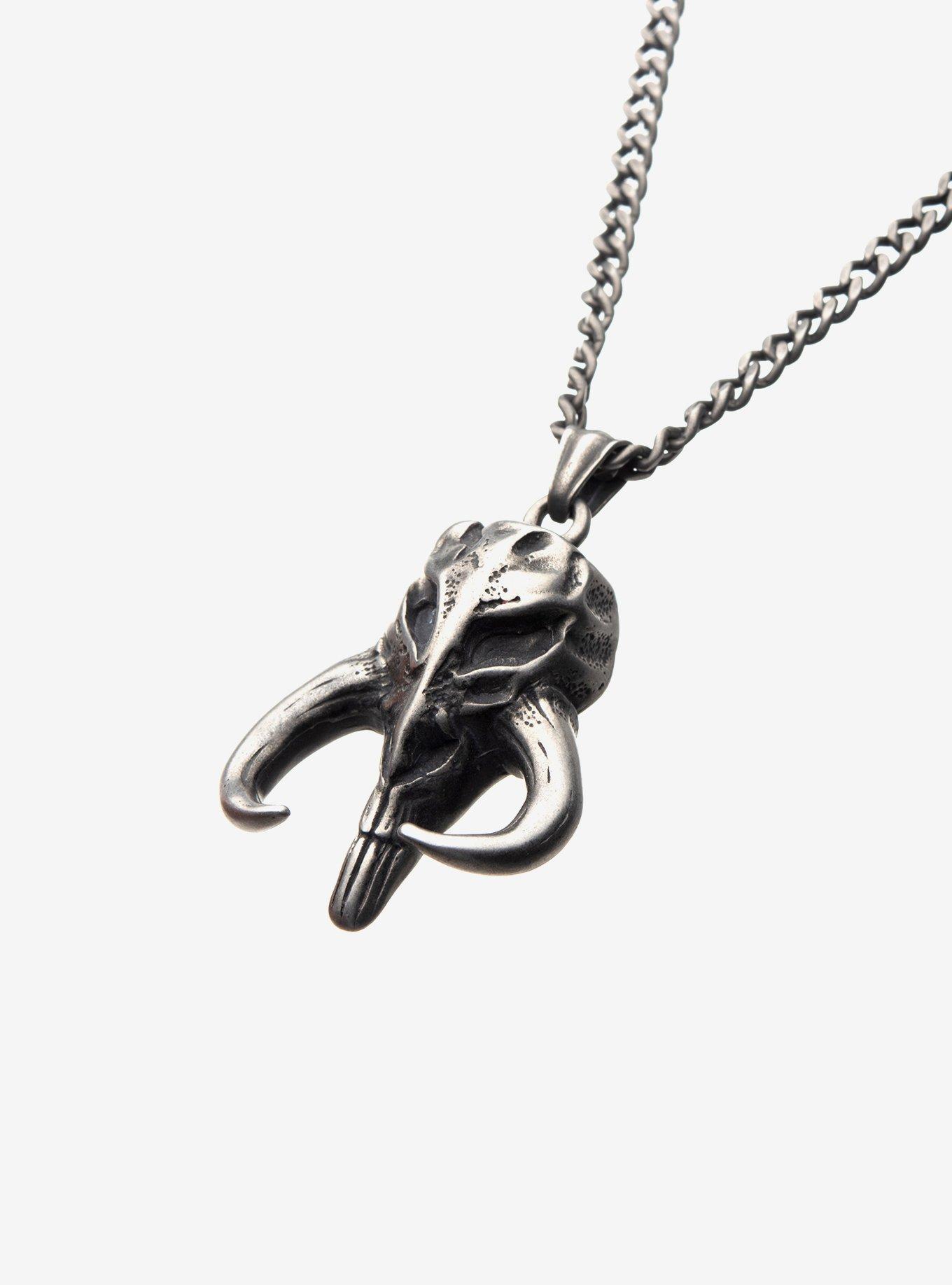 Star Wars Mandalorian Mythosaur Skull Pendant Necklace, , hi-res
