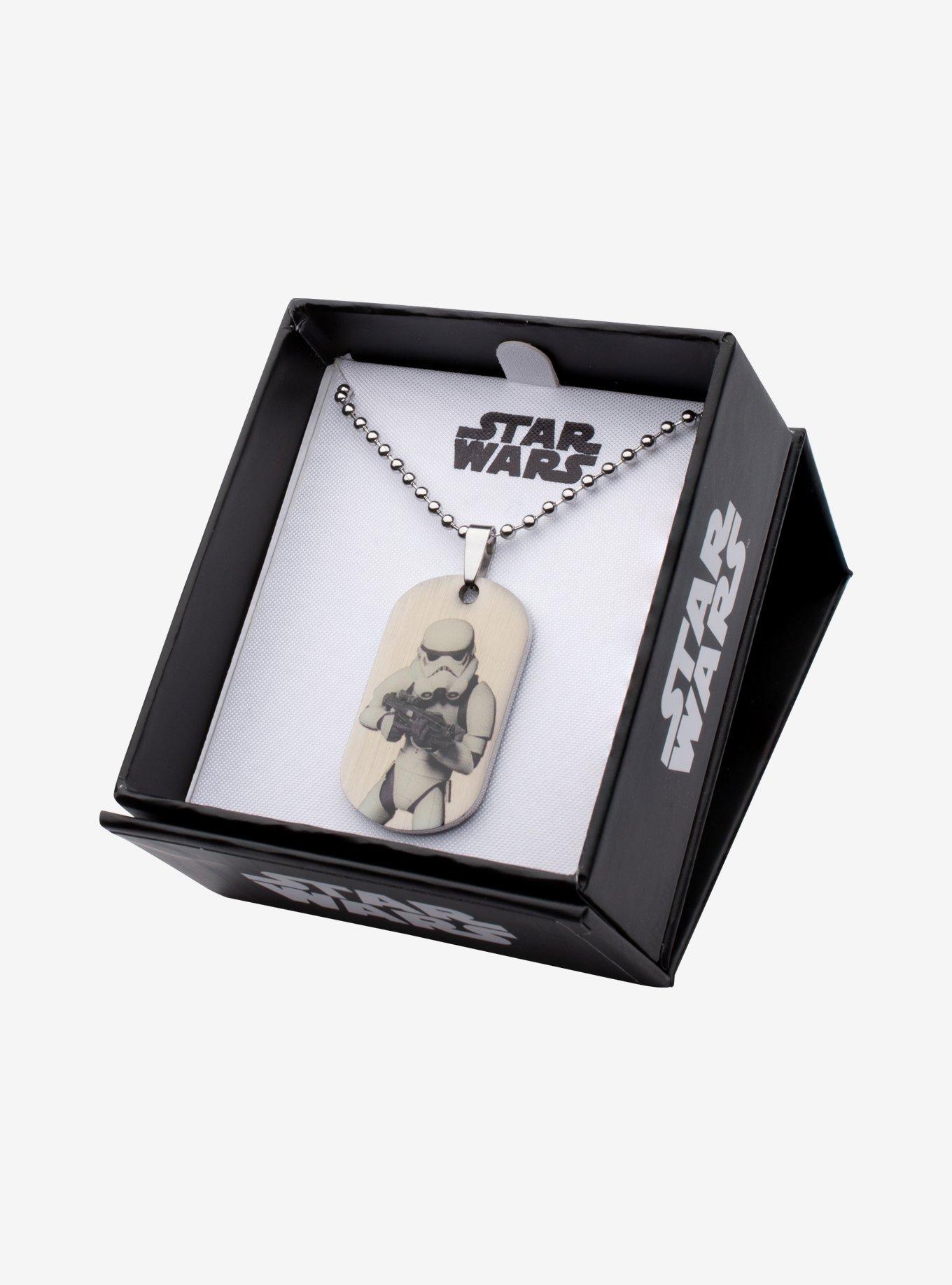 Star Wars Rebels Graphic Stormtrooper Kids Dog Tag Pendant Necklace, , alternate