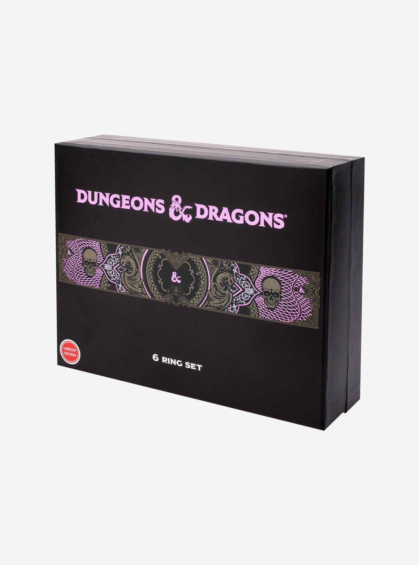 Dungeons and Dragons Adjustable 6-Piece Ring Set, , alternate