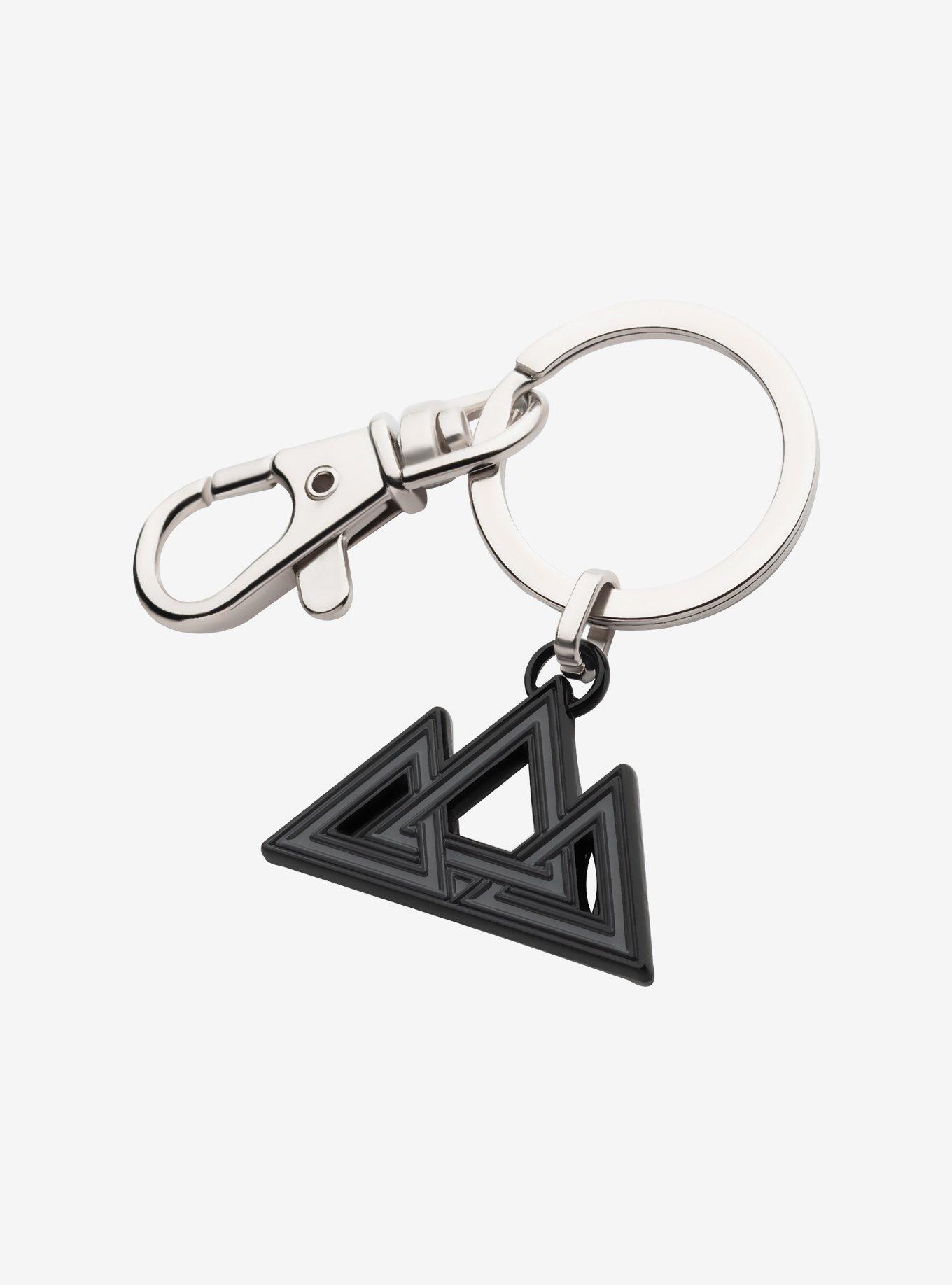 DC Comics Black Adam Triple Triangle Keychain, , hi-res