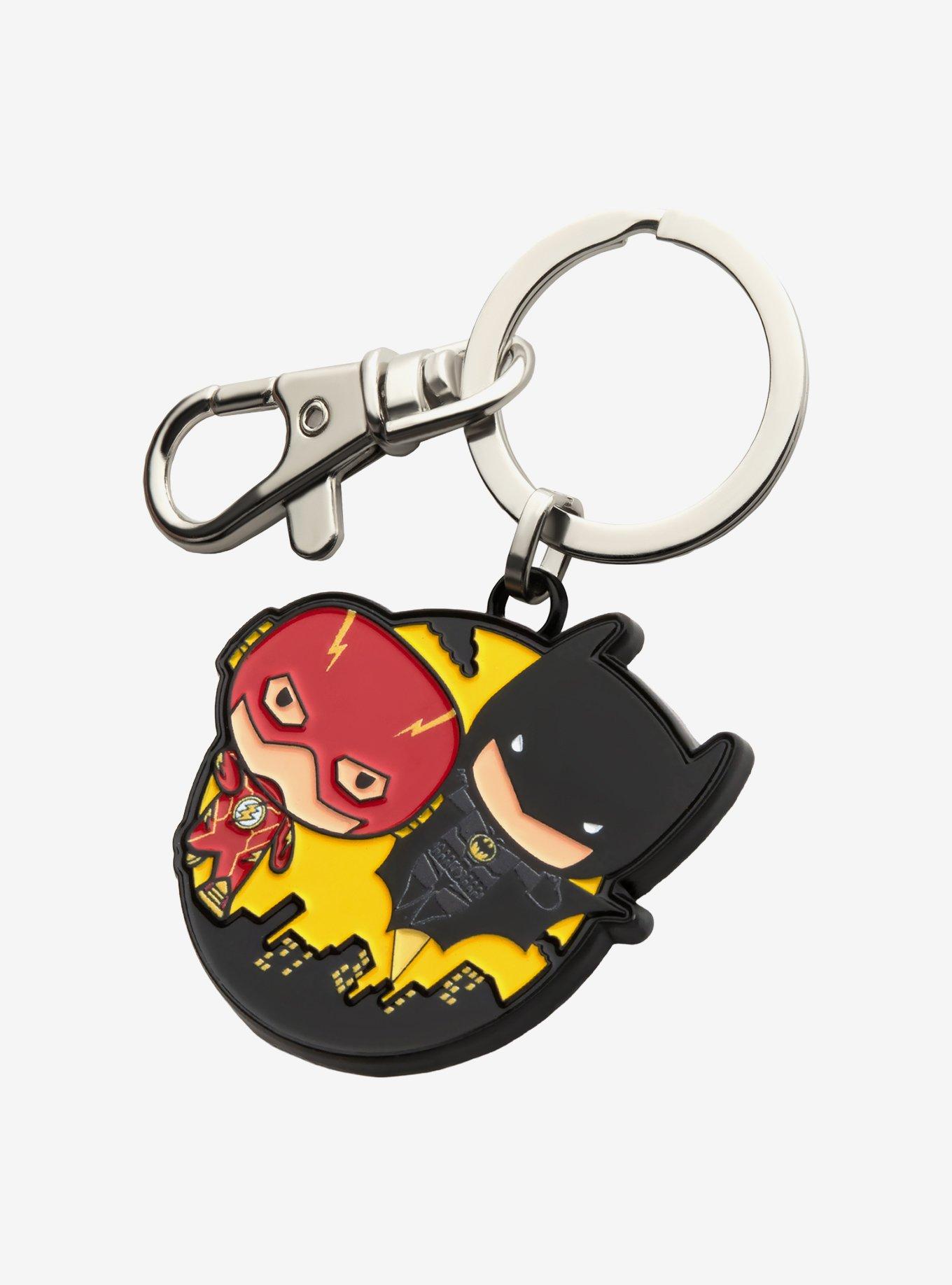 DC Comics The Flash and Batman Chibi Keychain, , hi-res