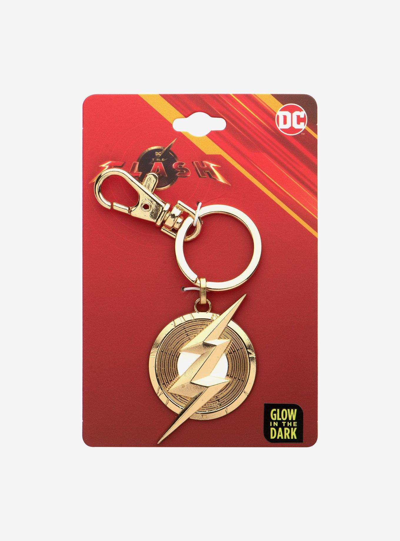 DC Comics The Flash Logo Chest Keychain, , alternate