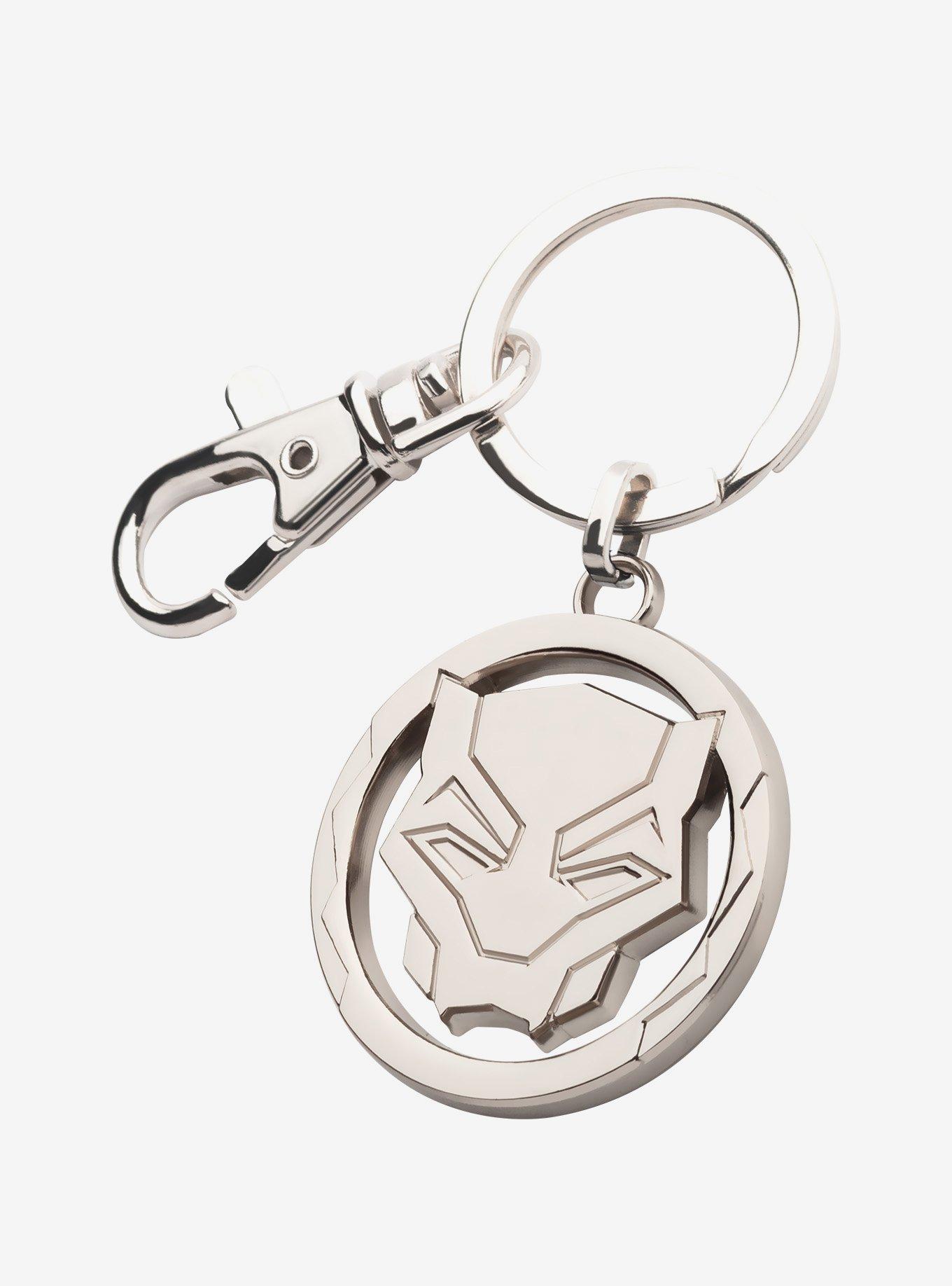 Marvel Black Panther: Wakanda Forever Panther Symbol Keychain, , hi-res