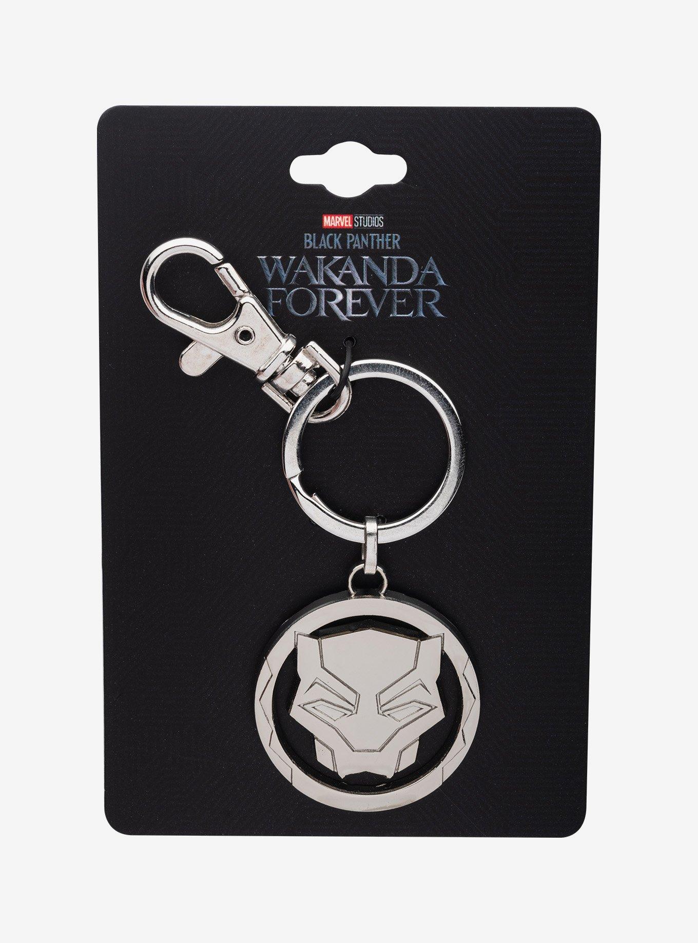 Marvel Black Panther: Wakanda Forever Panther Symbol Keychain, , alternate
