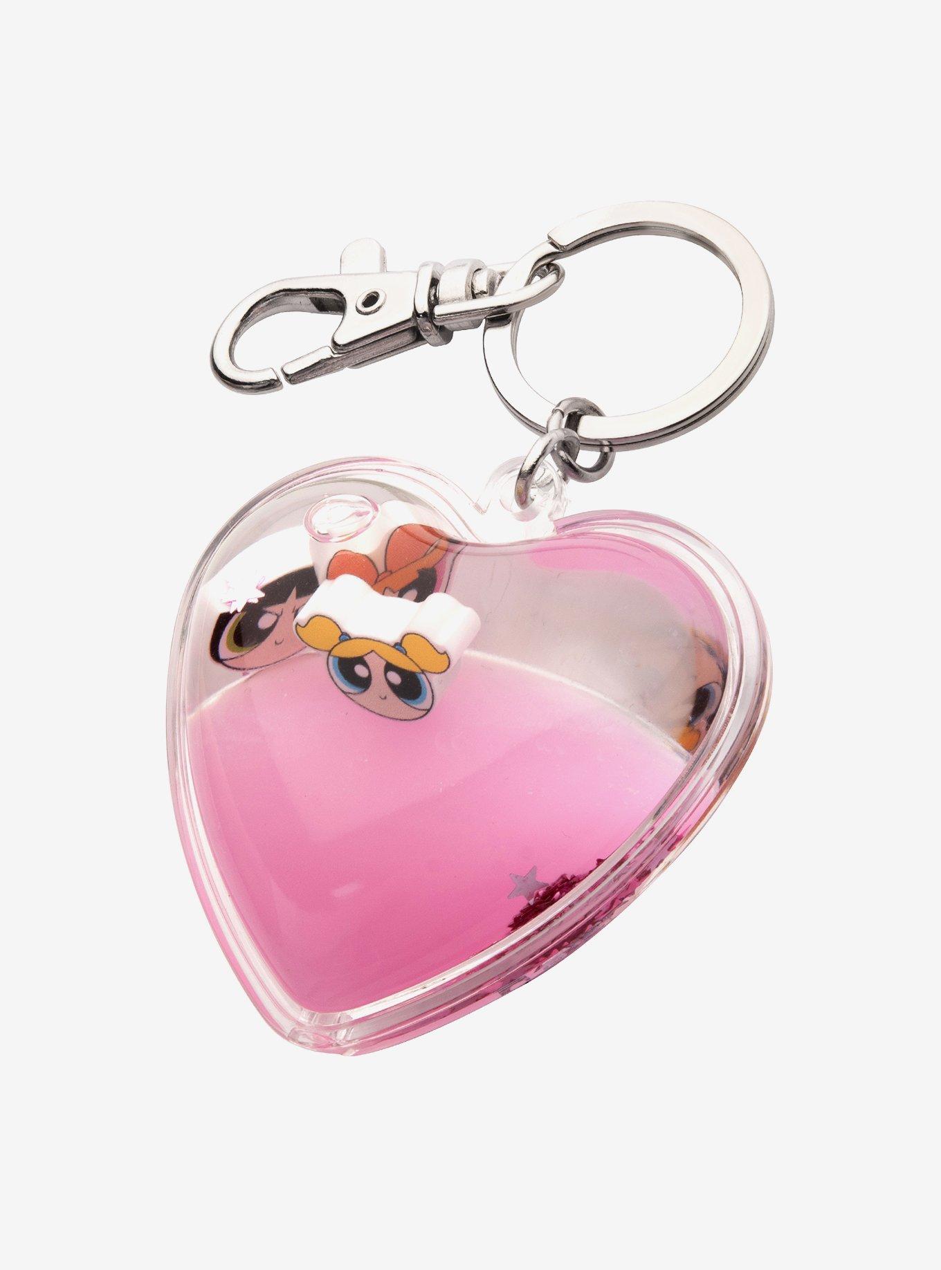 The Powerpuff Girls Charms and Glitter Shaker Keychain, , hi-res
