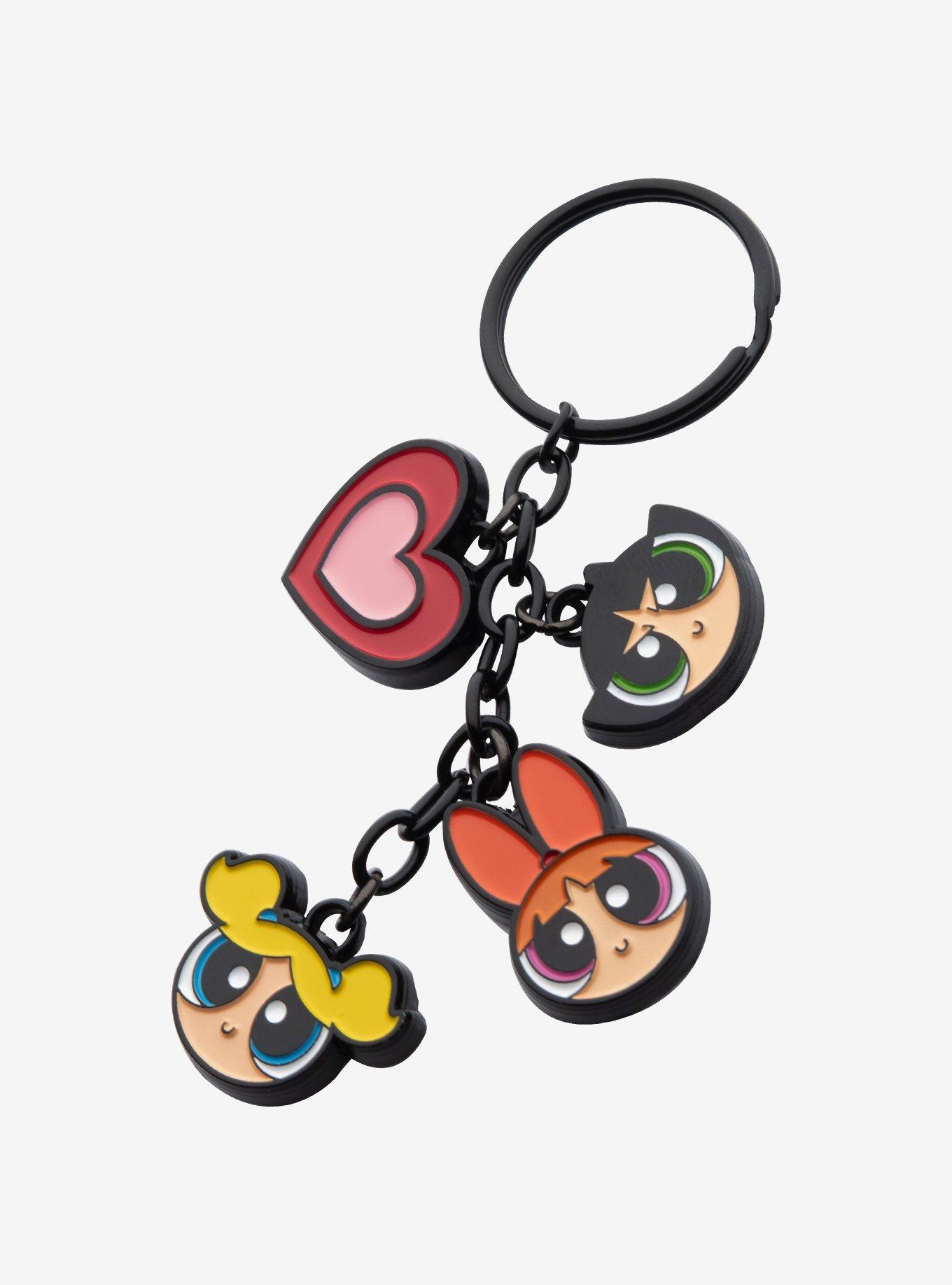 The Powerpuff Girls Multi Charm Keychain, , hi-res