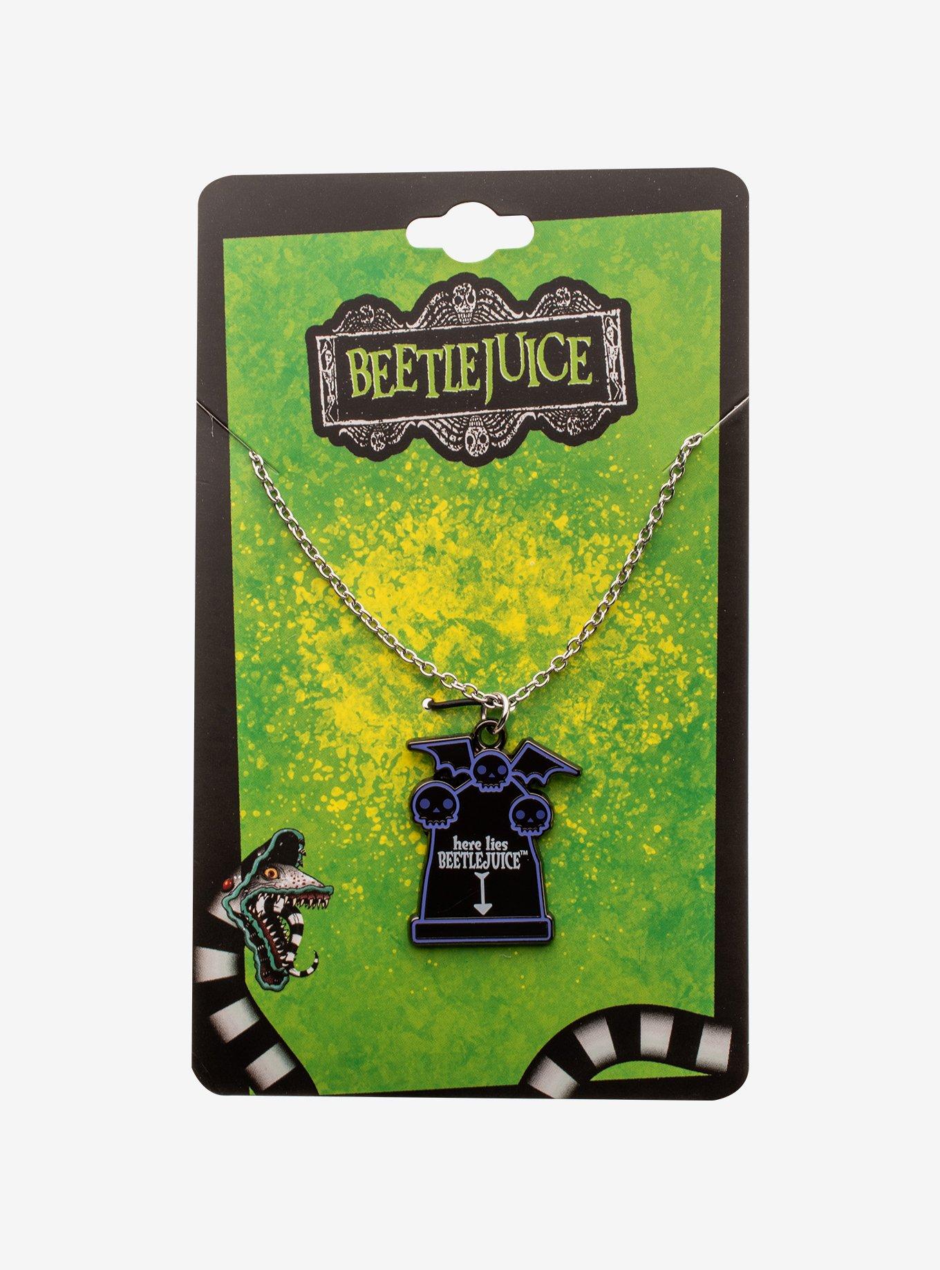 Beetlejuice Tomb Stone Necklace, , alternate