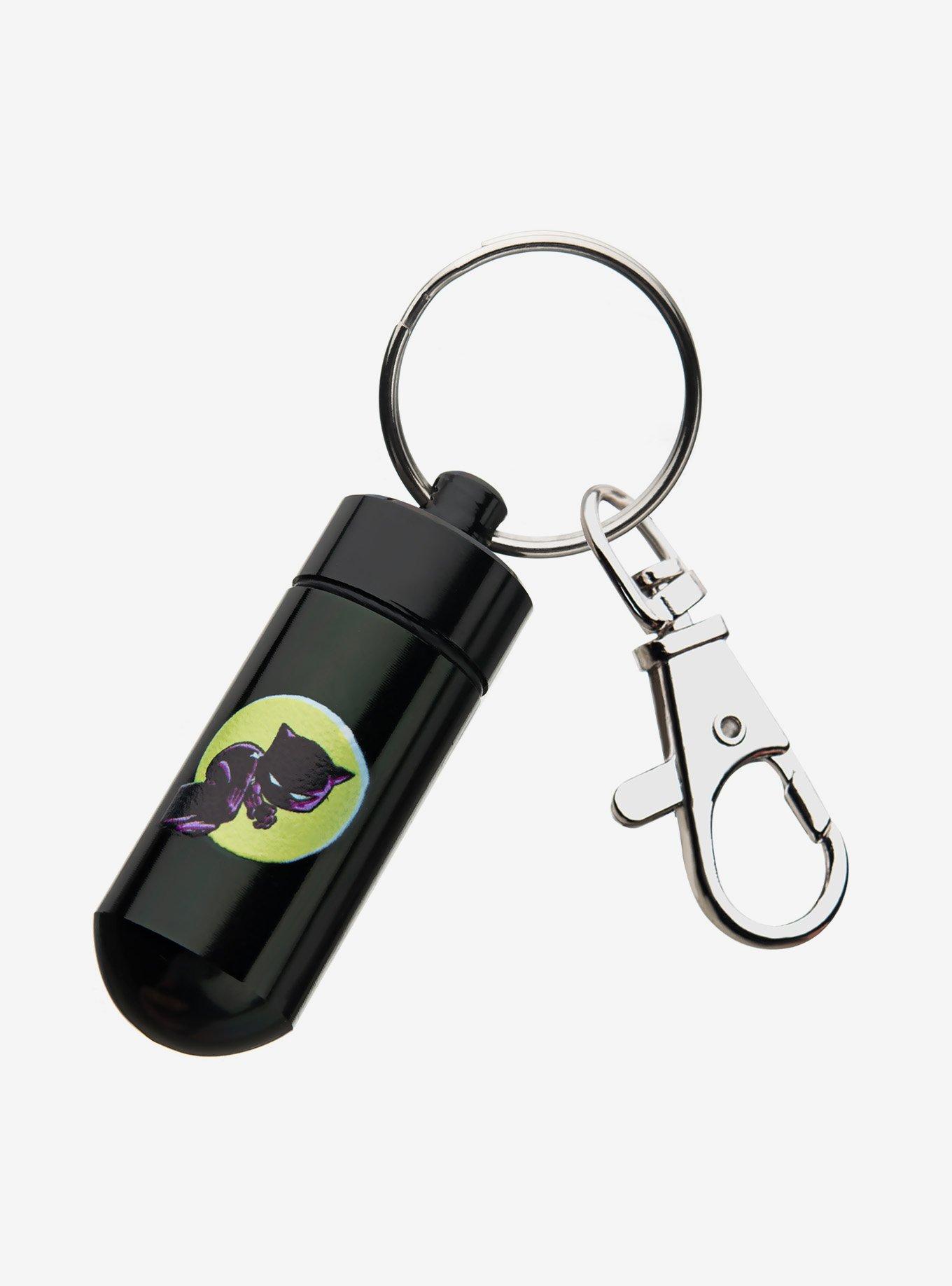 Marvel Black Panther Stash Pill Storage Key Chain, , alternate