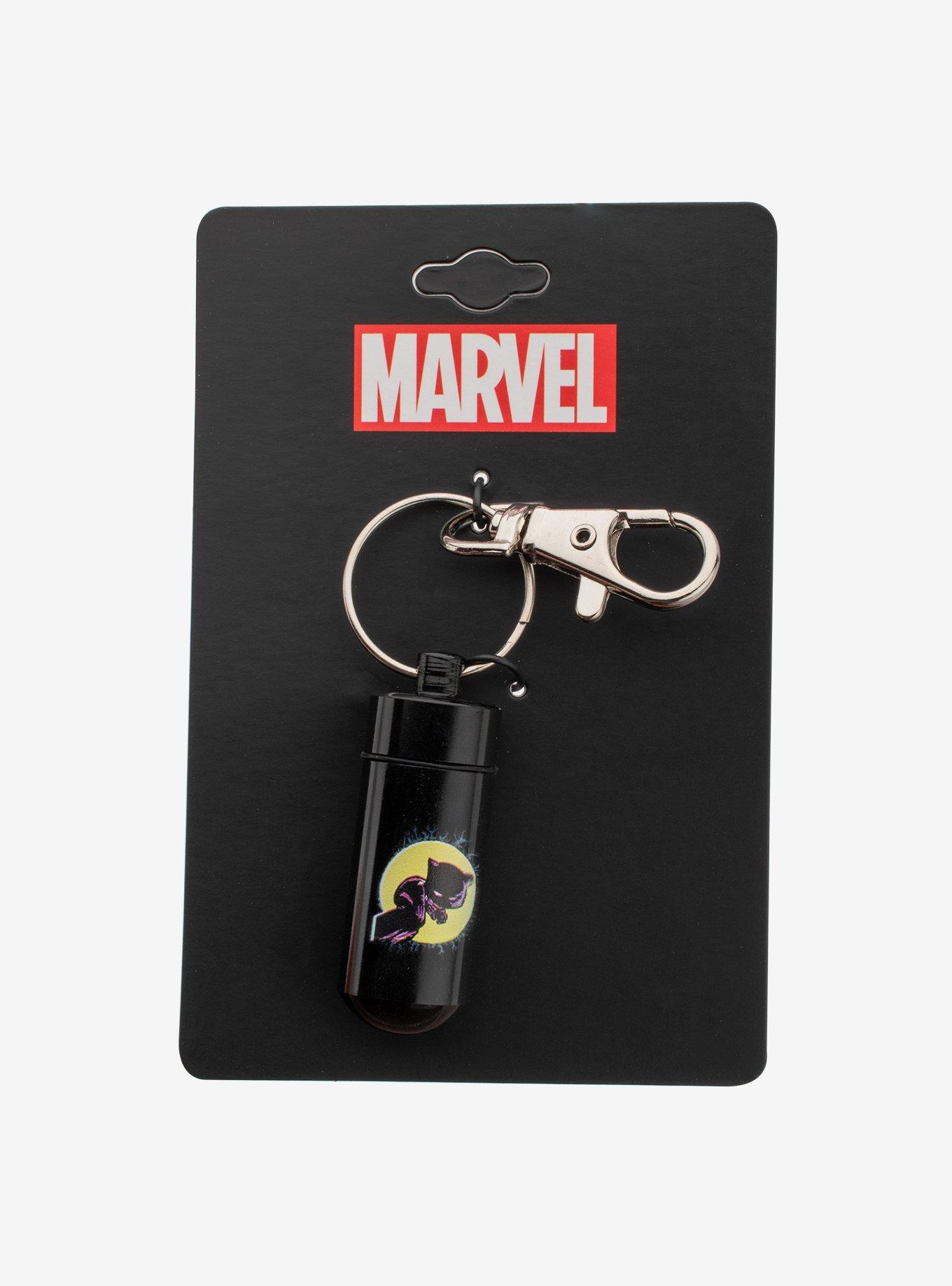 Marvel Black Panther Stash Pill Storage Key Chain, , alternate