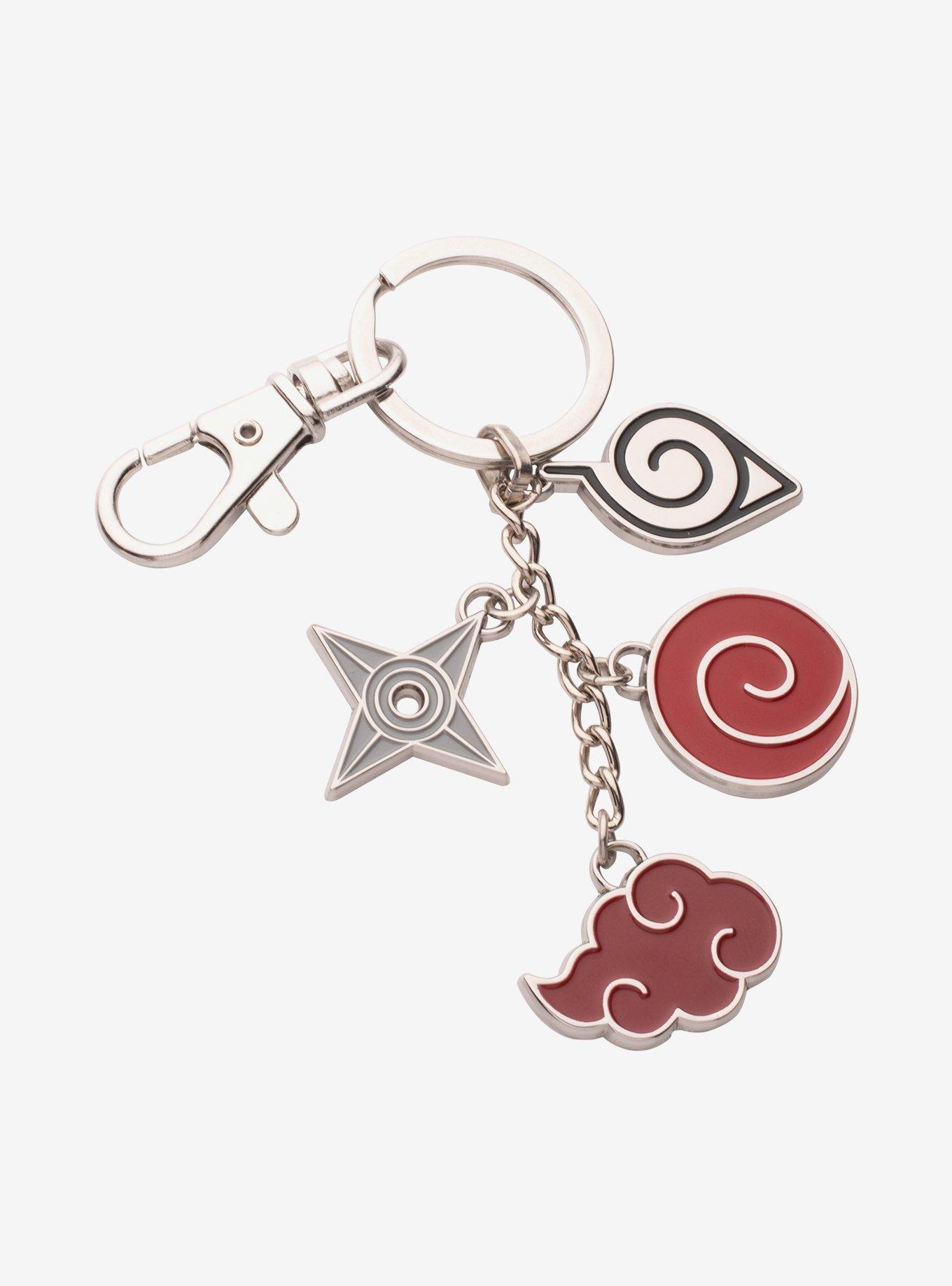 Naruto Cloud Multi Charm Keychain, , hi-res