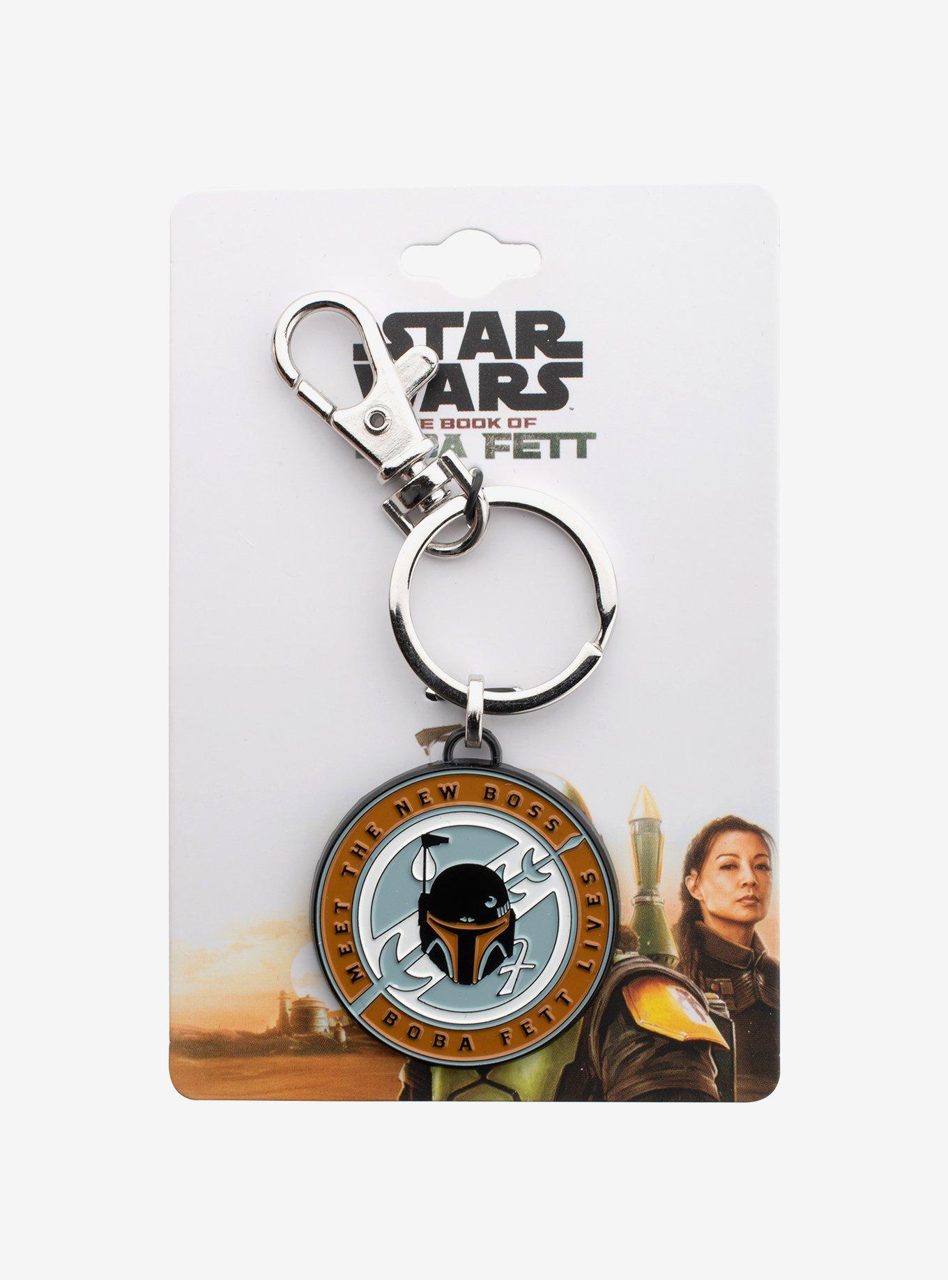 Star Wars Boba Fett Badge Keychain, , alternate