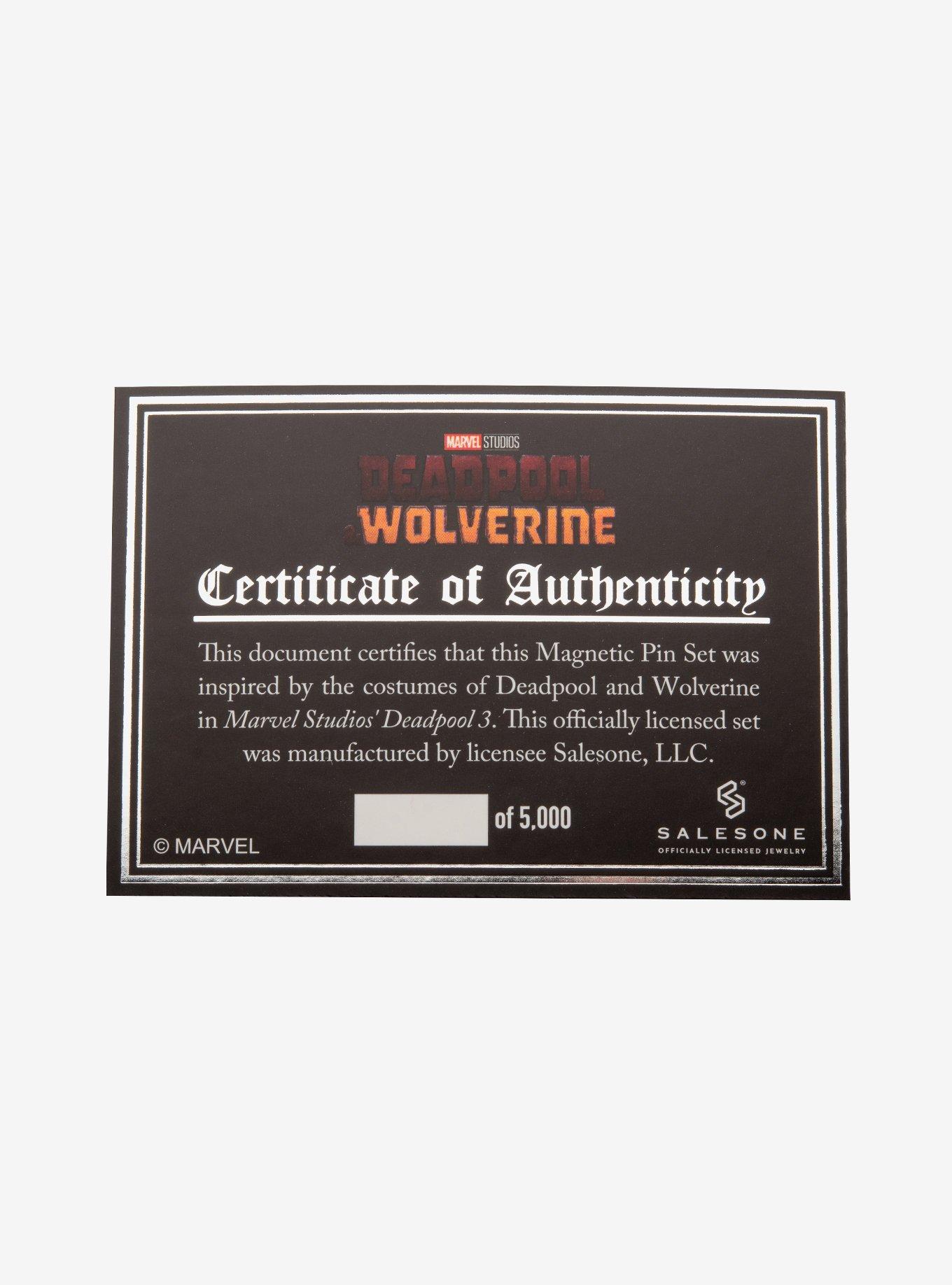 Marvel Deadpool and Wolverine Belt Icon Oversized Pin Set, , alternate