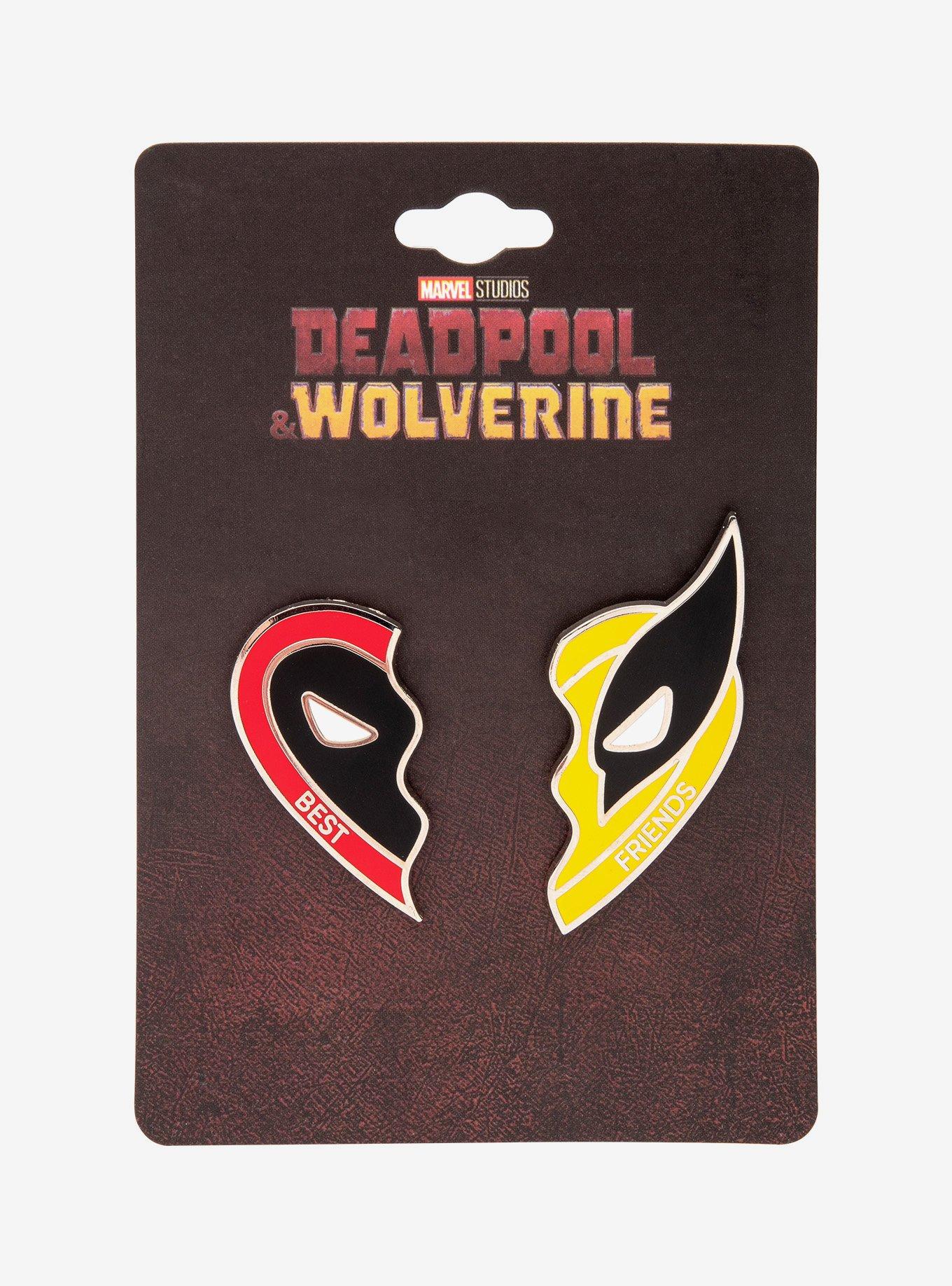 Marvel Deadpool and Wolverine Best Friends Enamel Pin Set