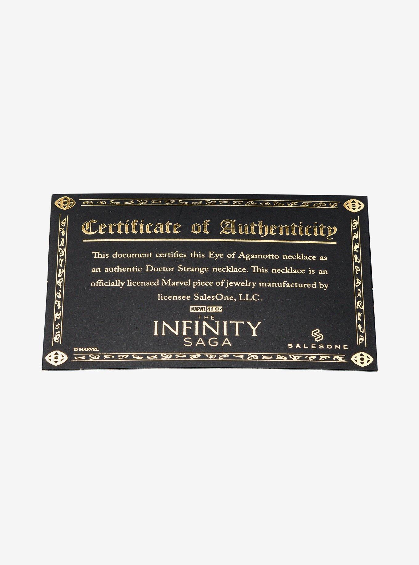 Marvel Doctor Strange Eye Of Agamotto Light Up Pendant Necklace