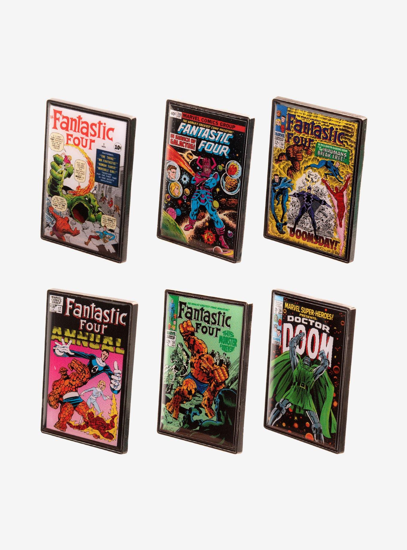 Marvel The Fantastic Four Comic Cover Print Blind Box Pin, , hi-res