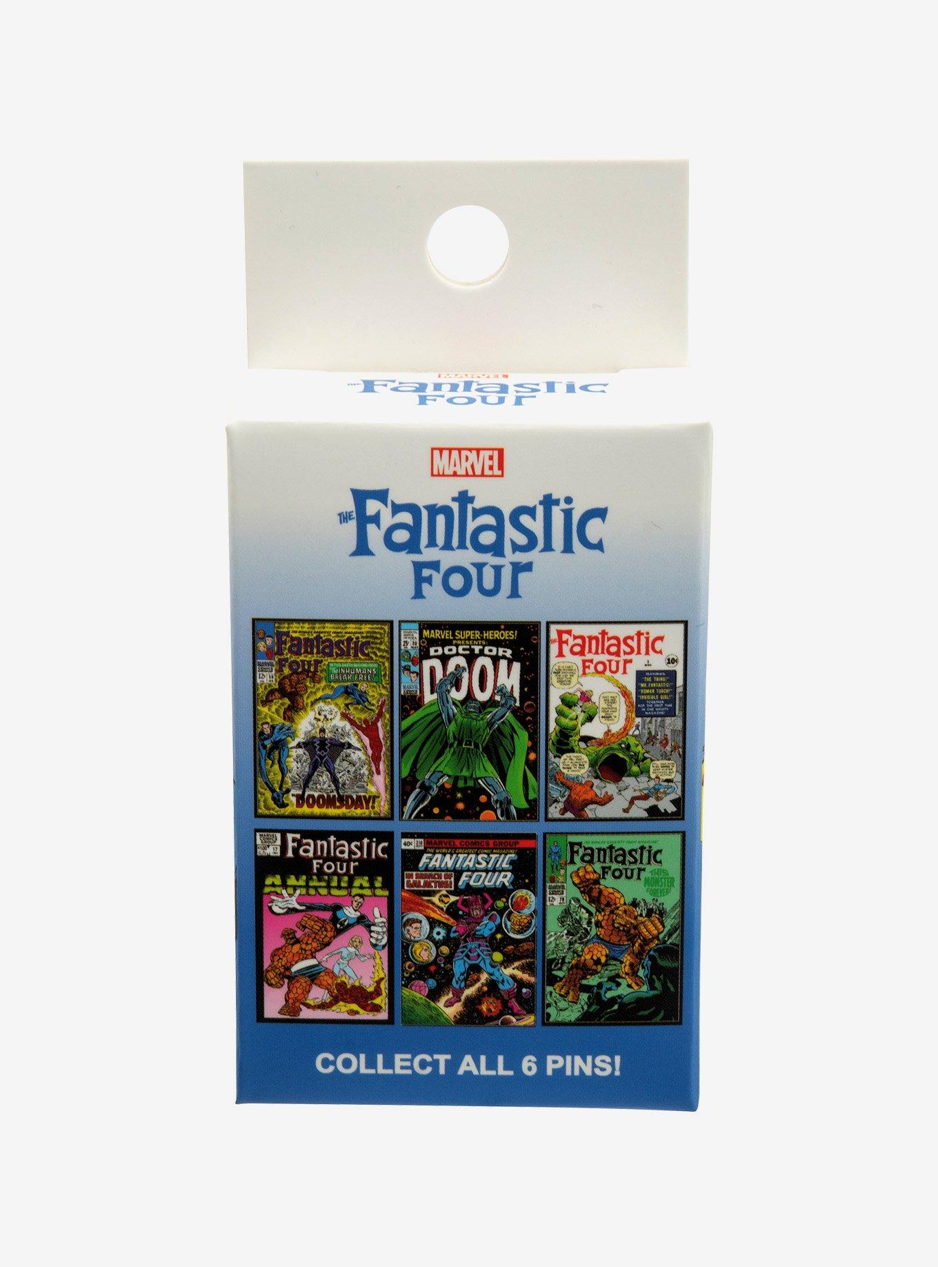 Marvel The Fantastic Four Comic Cover Print Blind Box Pin, , alternate