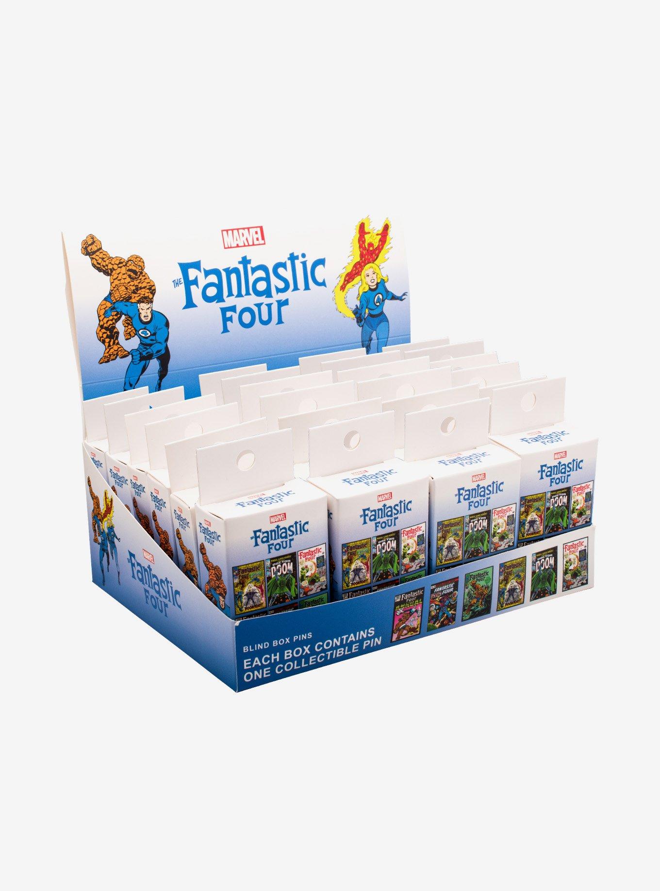 Marvel The Fantastic Four Comic Cover Print Blind Box Pin, , alternate