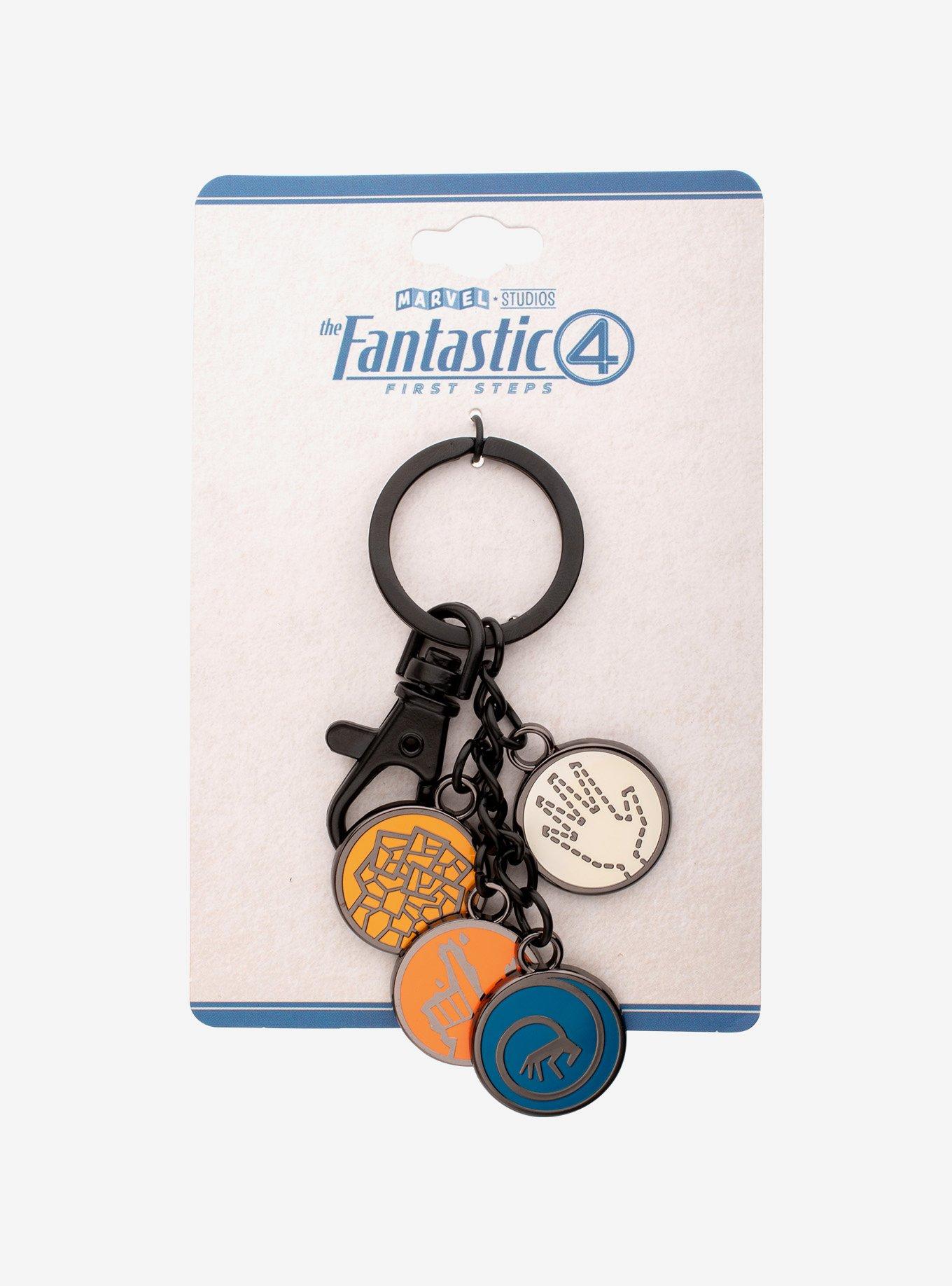 Marvel The Fantastic Four: First Steps Movie Enamel Icon Keychain, , alternate