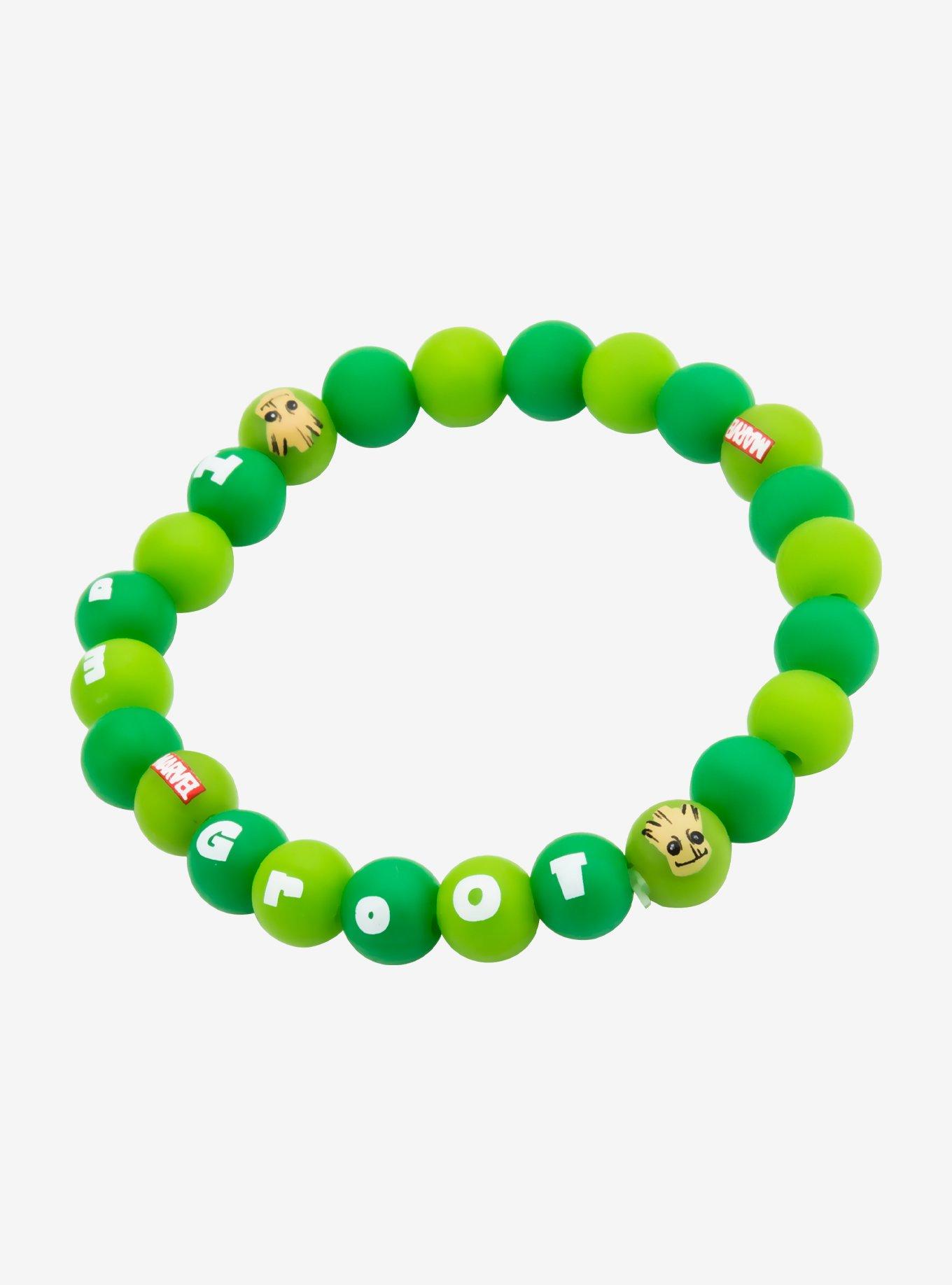 Marvel Guardians of the Galaxy Groot Silicone Beads Bracelet, , hi-res
