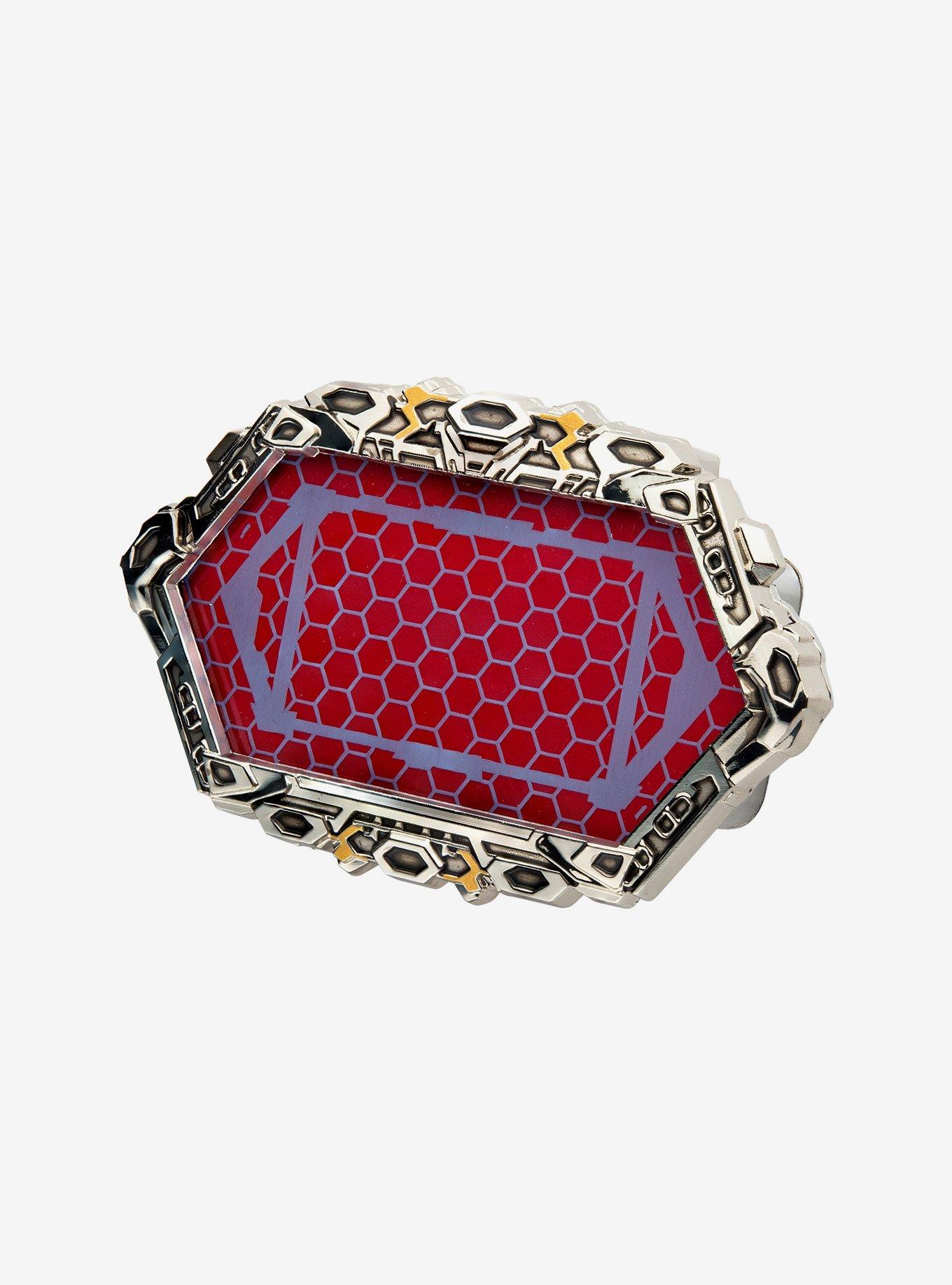 Marvel Avengers Iron Man Light Up War Machine Lapel Pin, , hi-res