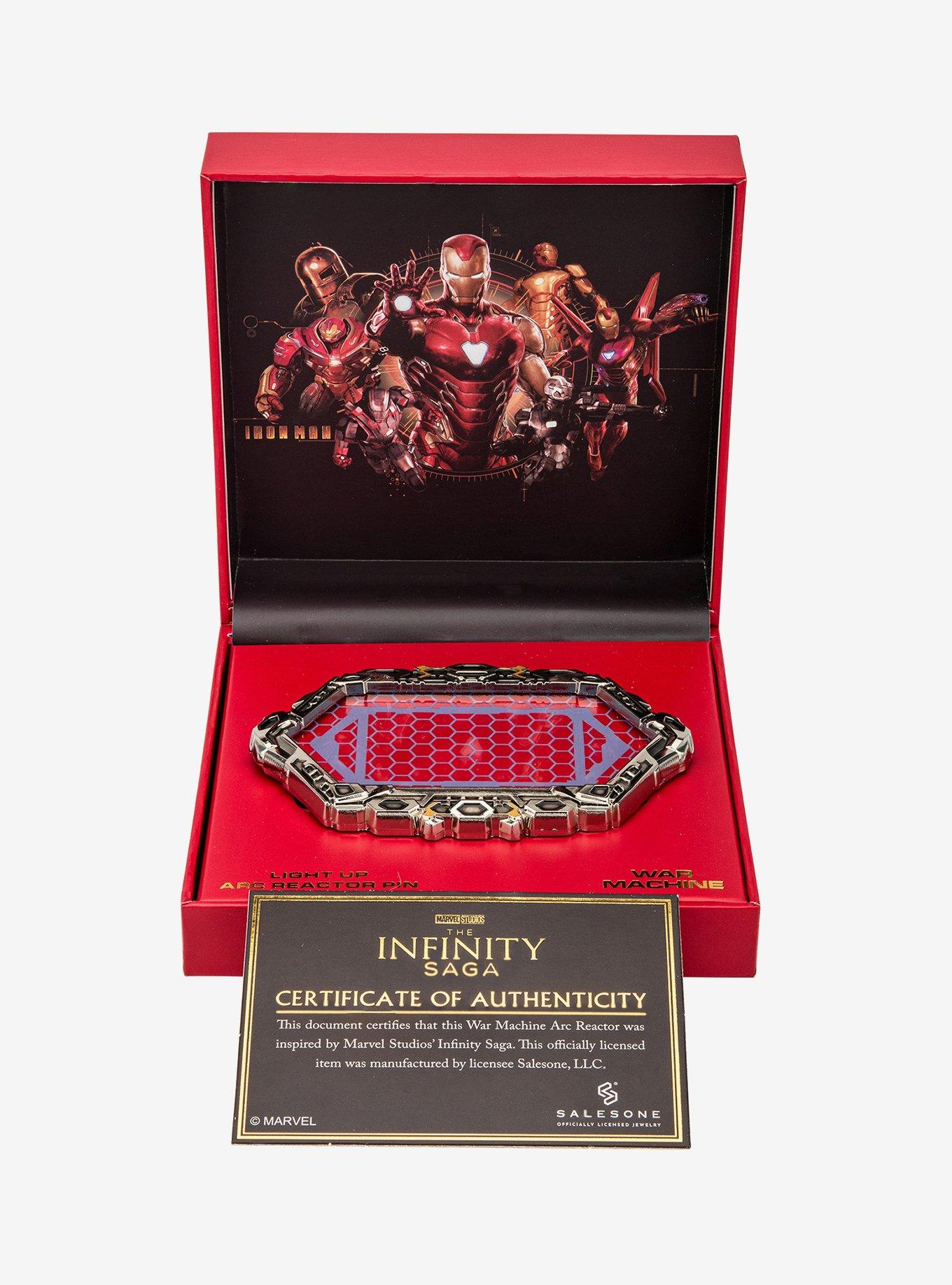 Marvel Avengers Iron Man Light Up War Machine Lapel Pin, , alternate