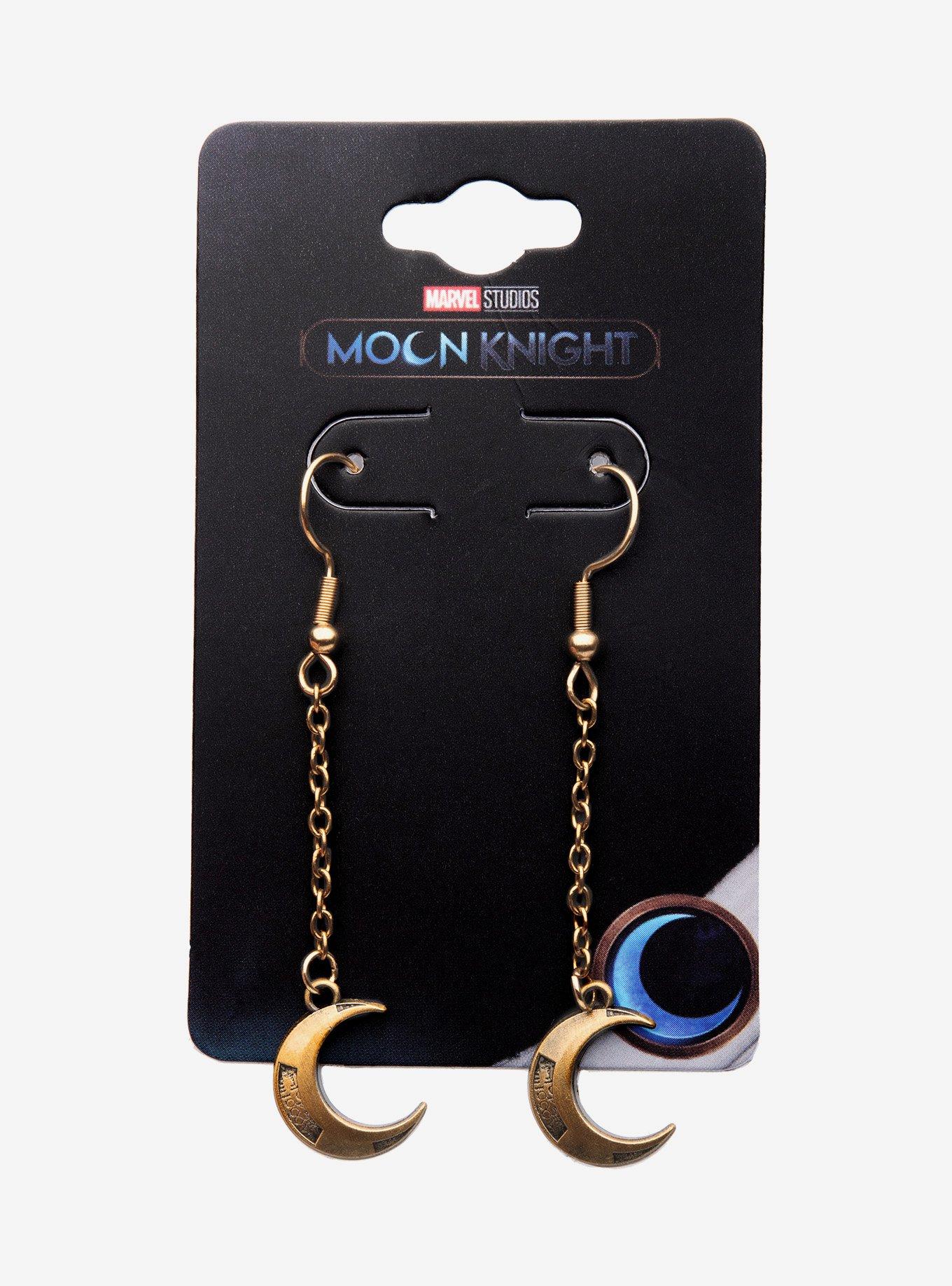 Marvel Moon Knight Crescent Earrings, , hi-res