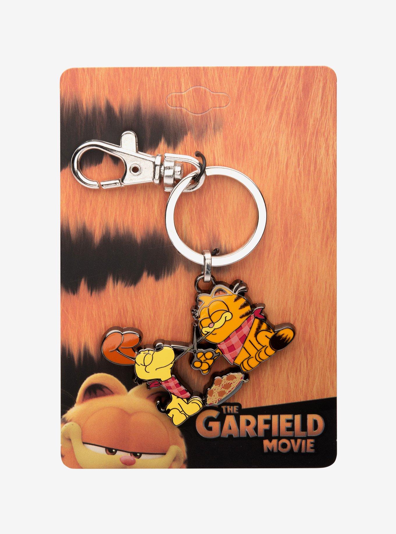 Garfield Odie Pasta Enamel Keychain