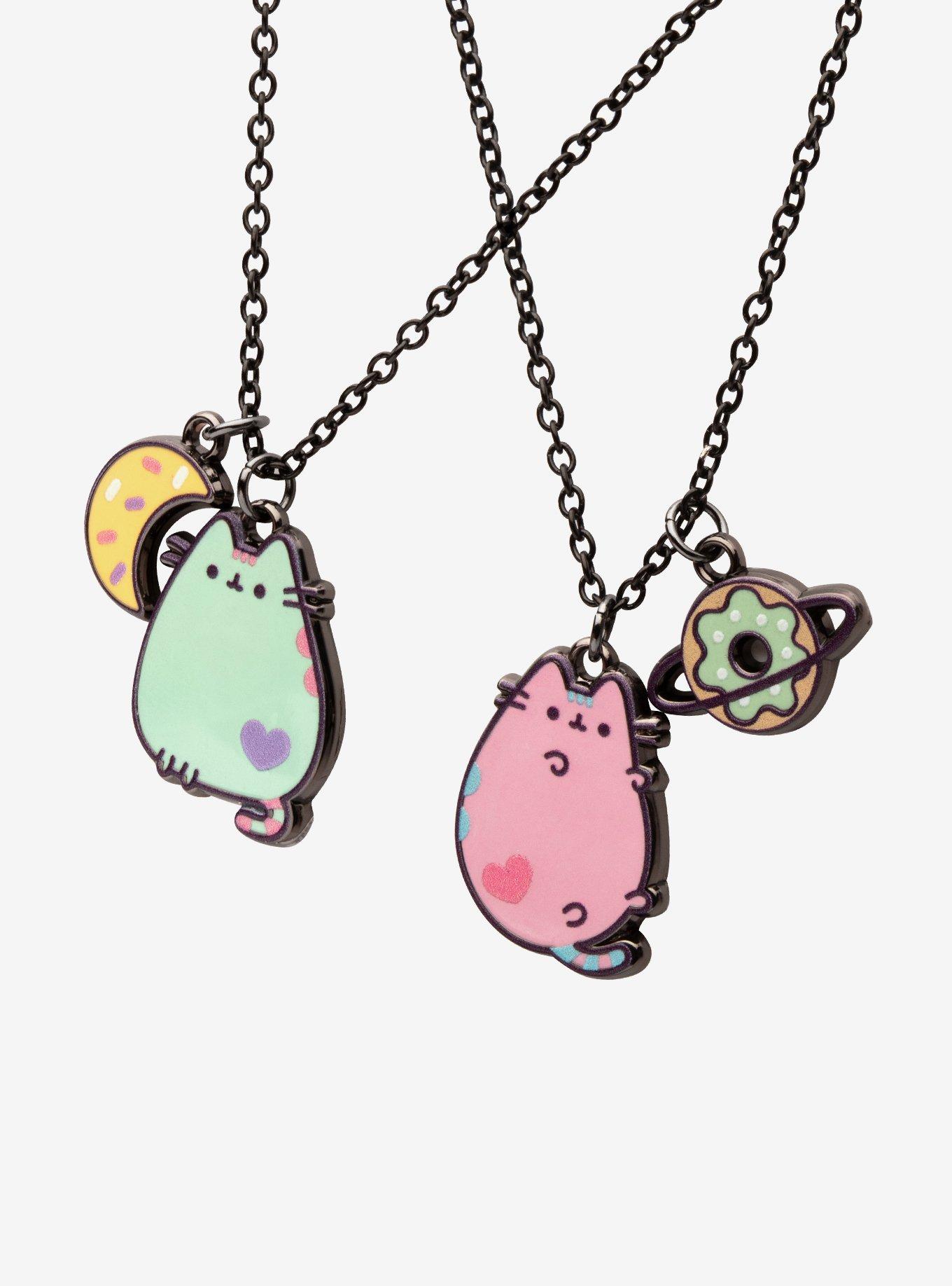 Pusheen Space Best Friends Necklace Set, , hi-res