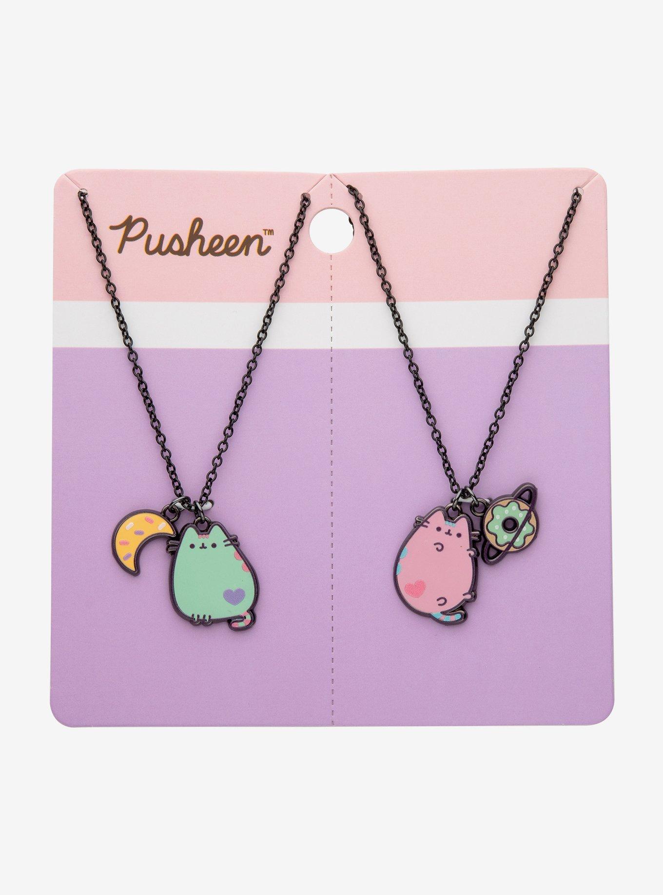 Pusheen Space Best Friends Necklace Set, , alternate