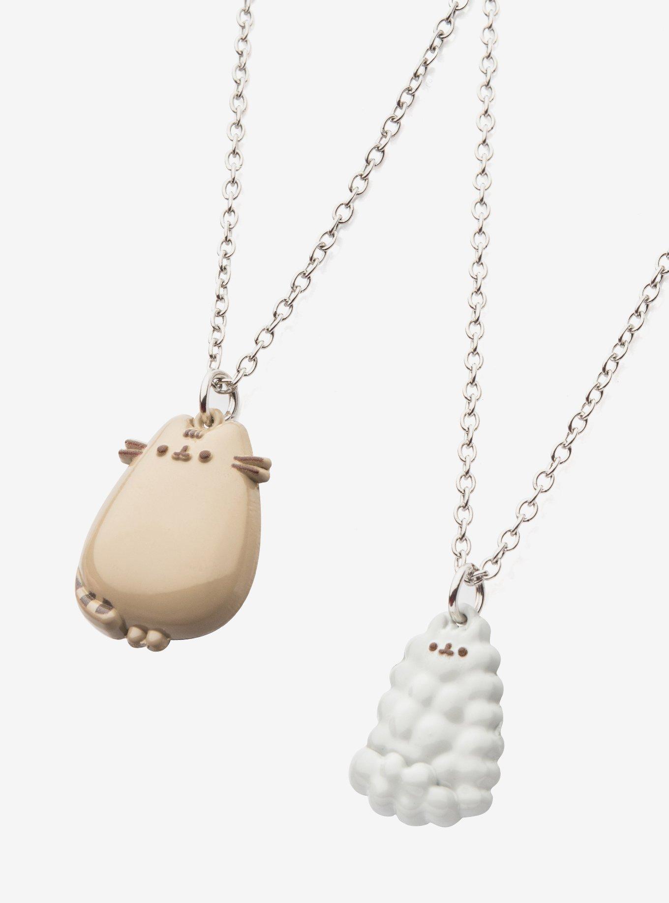 Pusheen and Stormy 3D Flat Back Necklace Set, , alternate