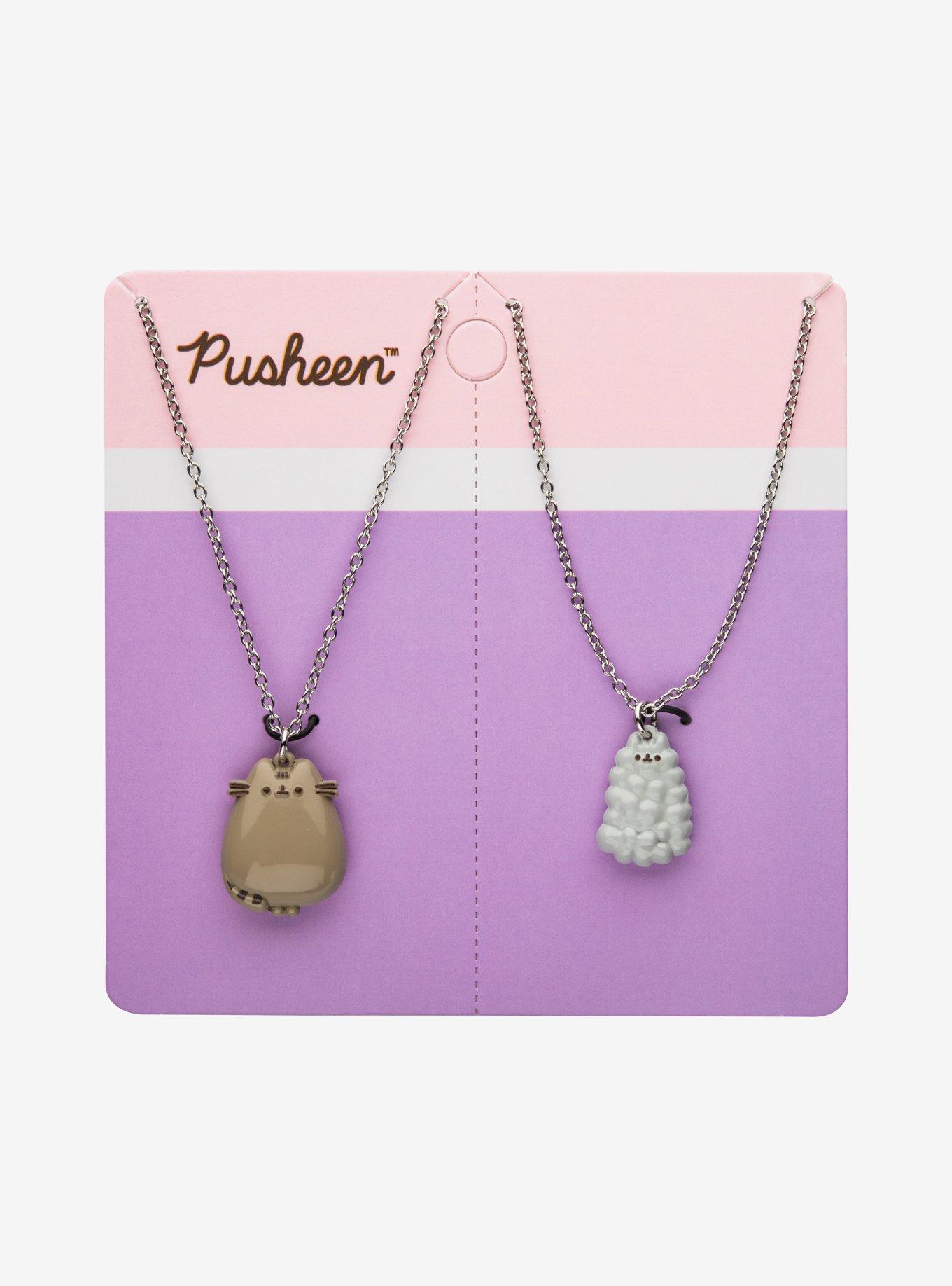 Pusheen and Stormy 3D Flat Back Necklace Set, , alternate