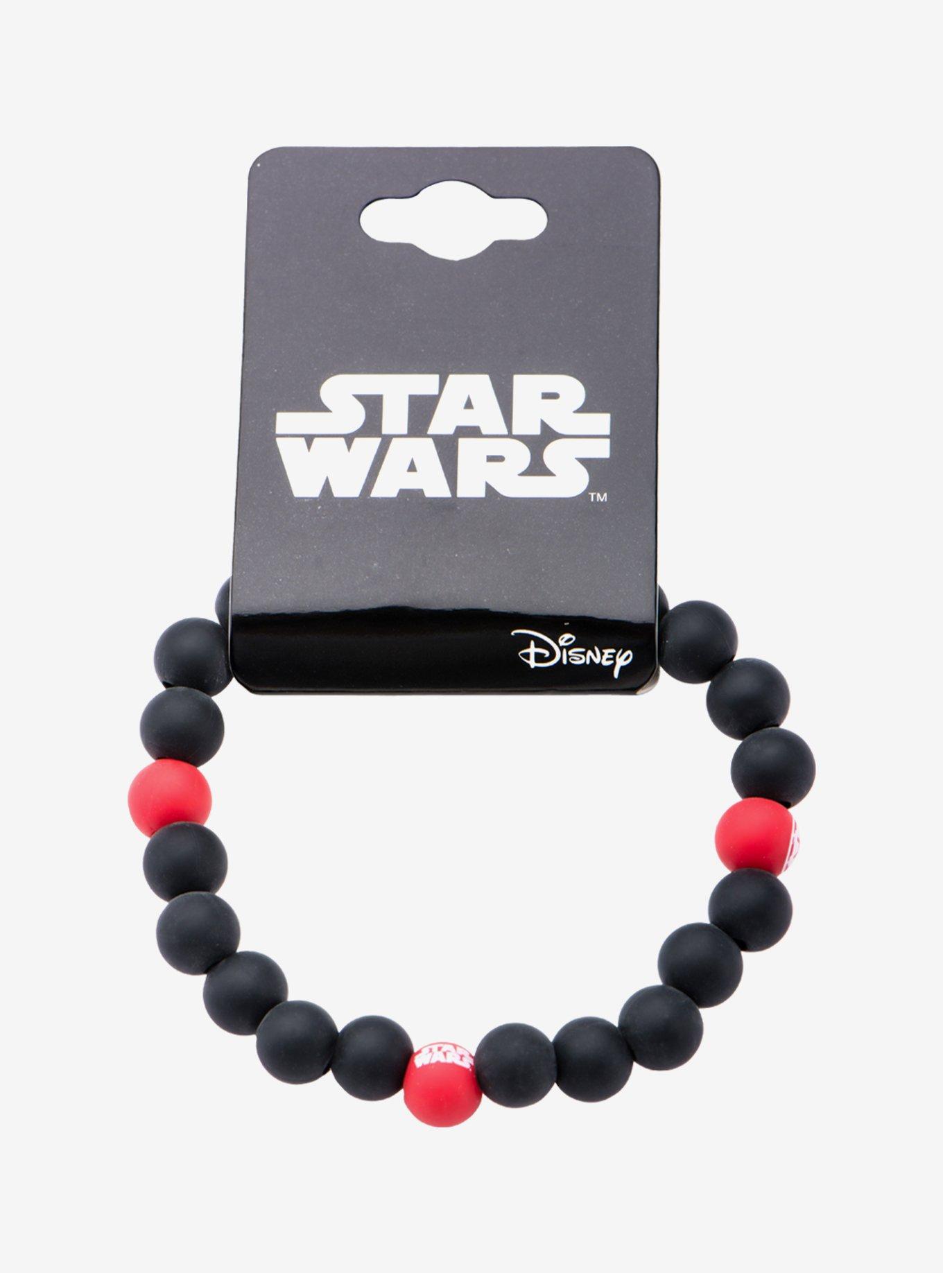 Star Wars Imperial Symbol Silicone Bead Bracelet, , alternate