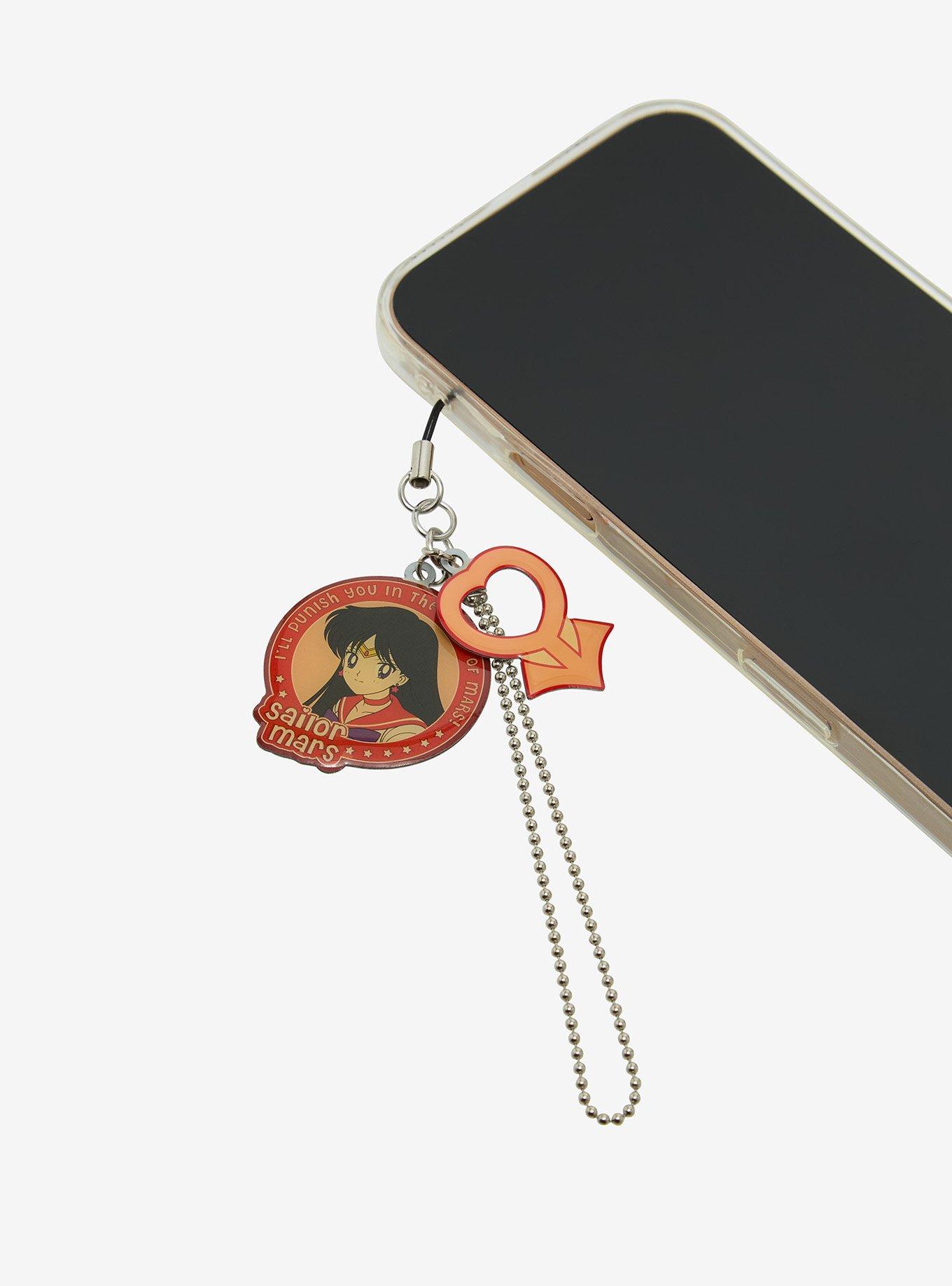 Pretty Guardian Sailor Moon Metal Sailor Mars Phone Charm, , hi-res