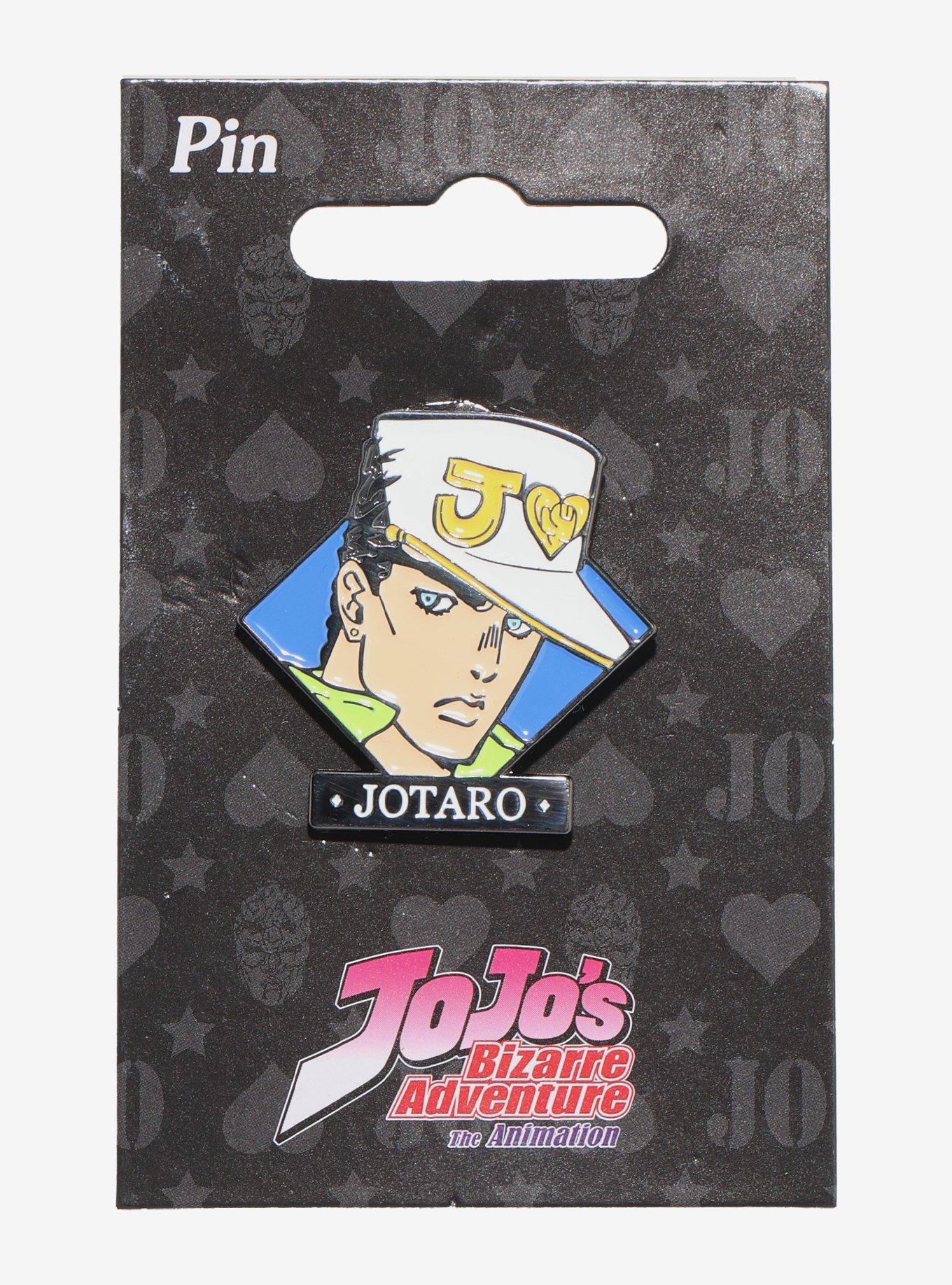 JoJo's Bizarre Adventure Jotaro Kujo Diamond Portrait Enamel Pin, , hi-res