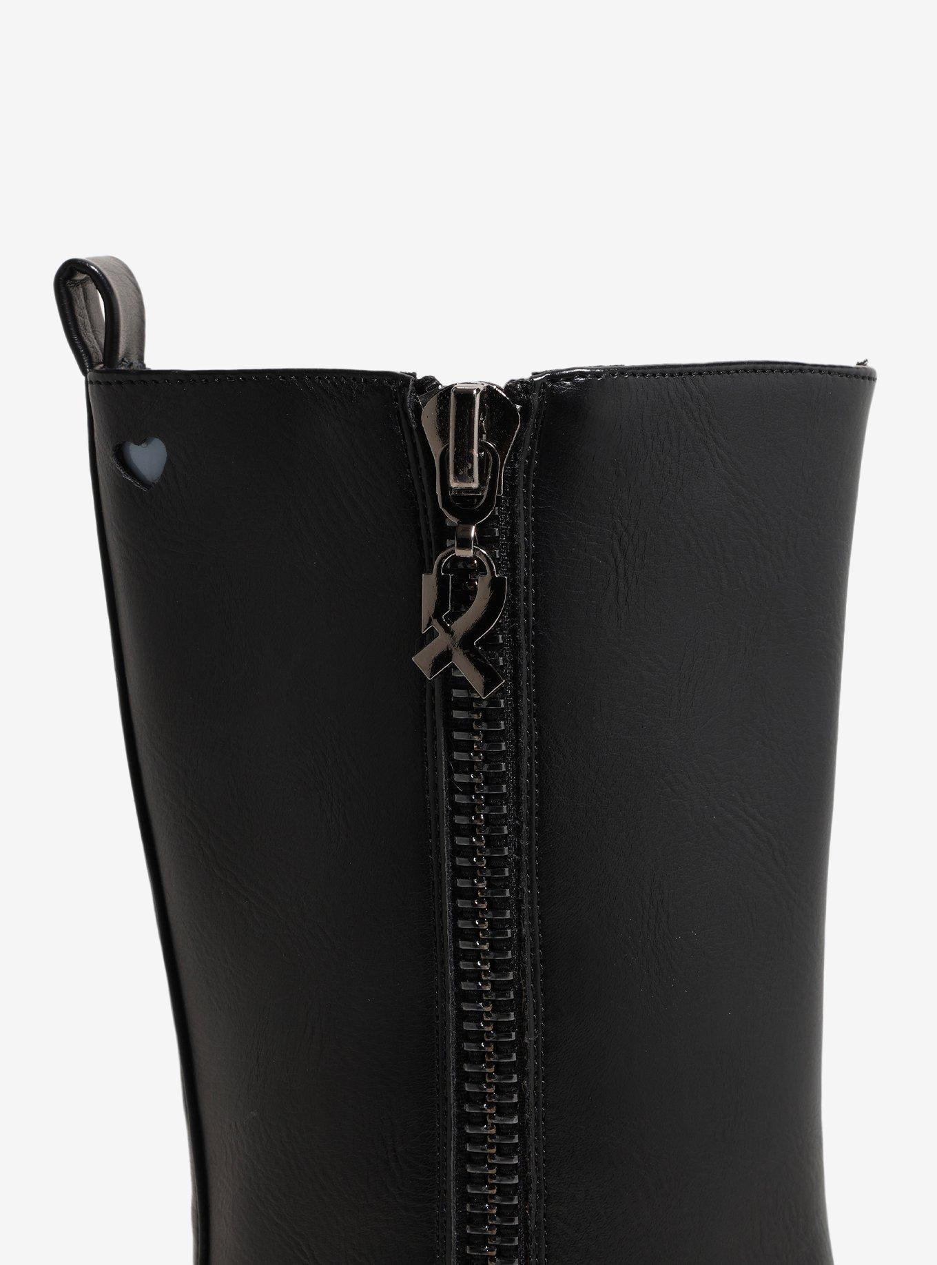 Koi Black Halcyon Heel Boots, BLACK, alternate