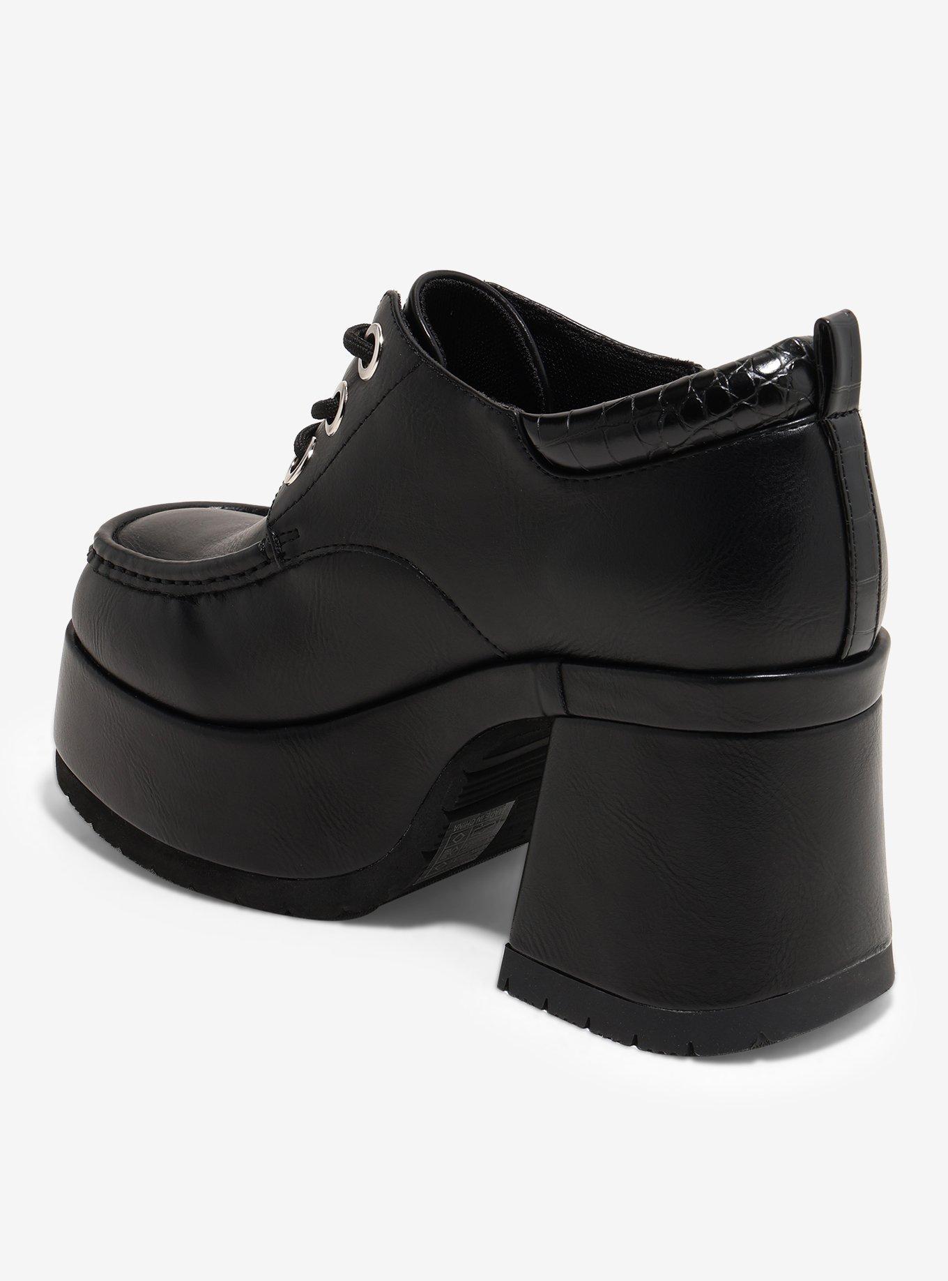 Koi Black Kinetic Platform Loafers, , hi-res