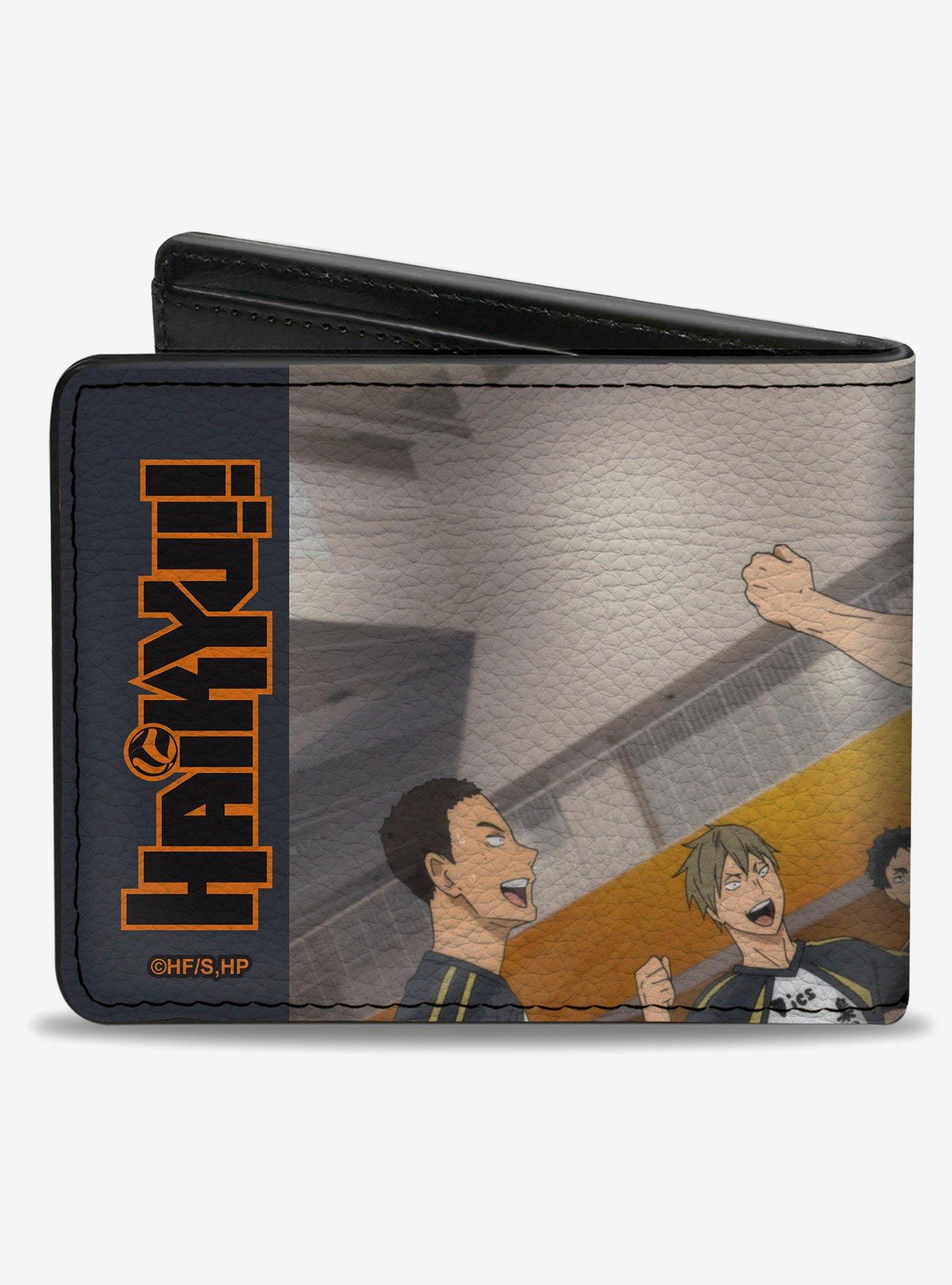 Haikyu!! Fukurodani Academy Team Chant Group Pose Bifold Wallet, , hi-res
