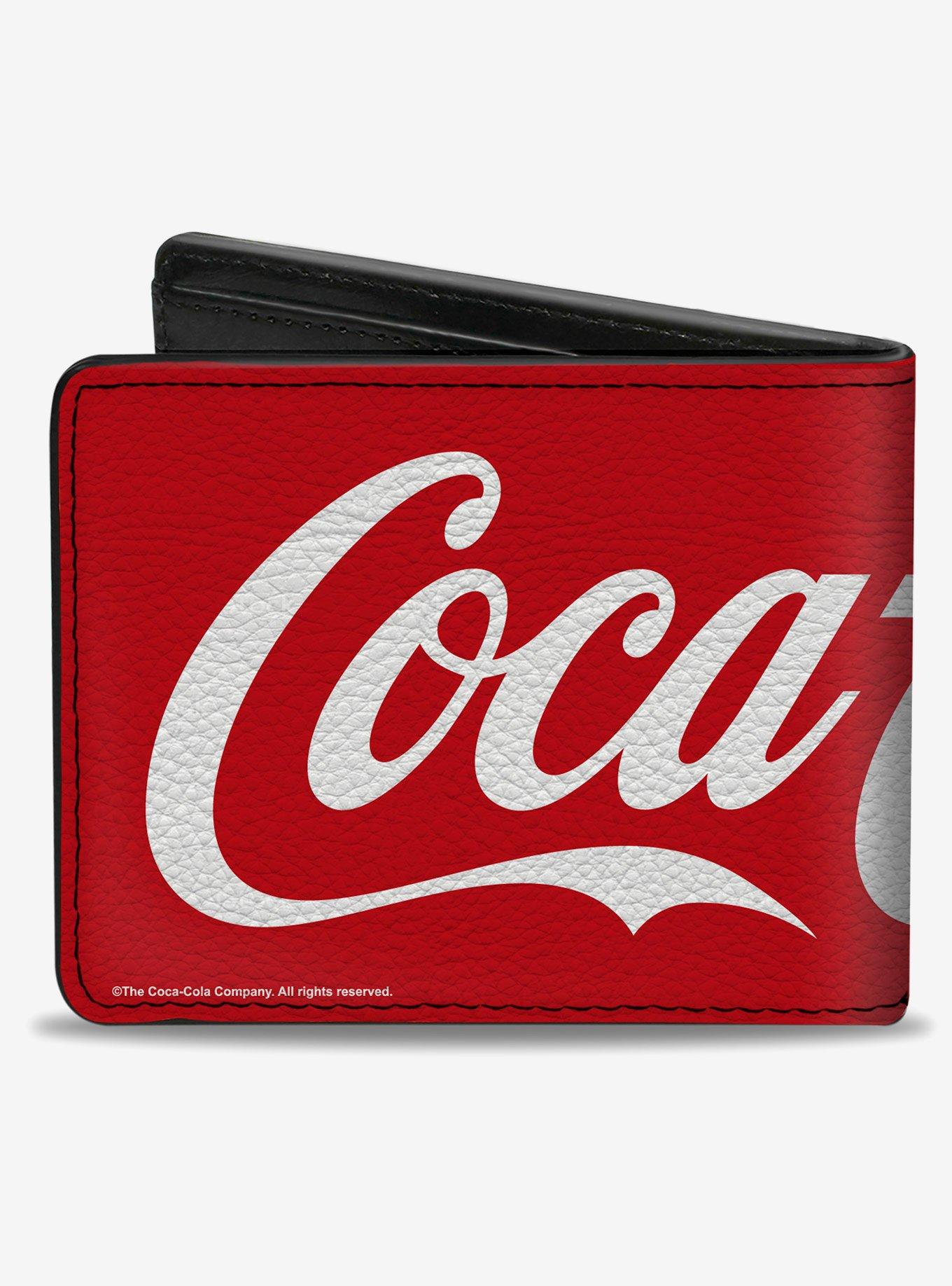 Coca-Cola Coca Cola Coke Script Logo Stretch Bifold Wallet, , hi-res